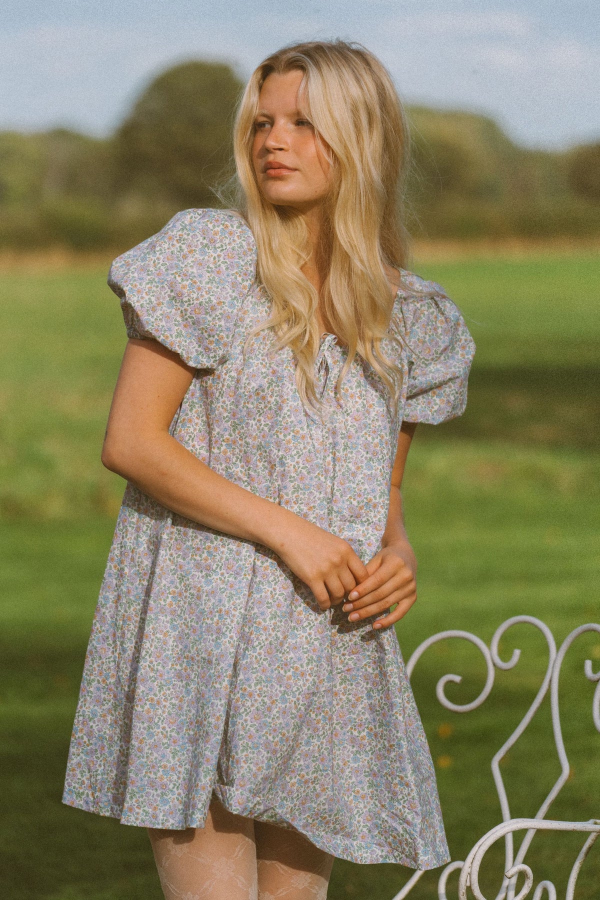 Sundress in Spring Lavender Floral