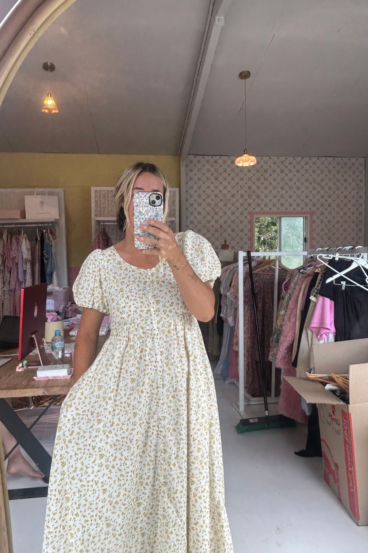 Lacey Midi Dress in Sweet Tulip