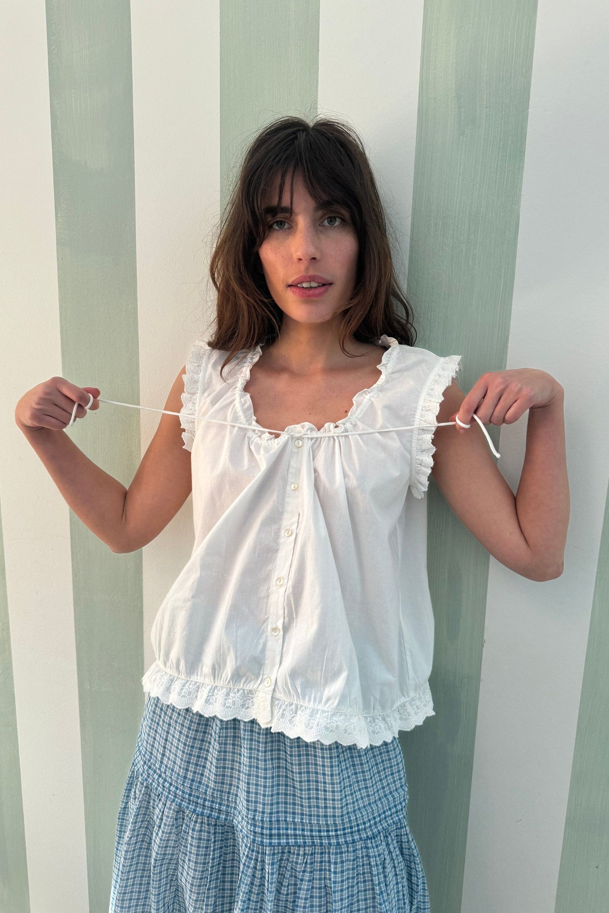 Dakota Tank in French White