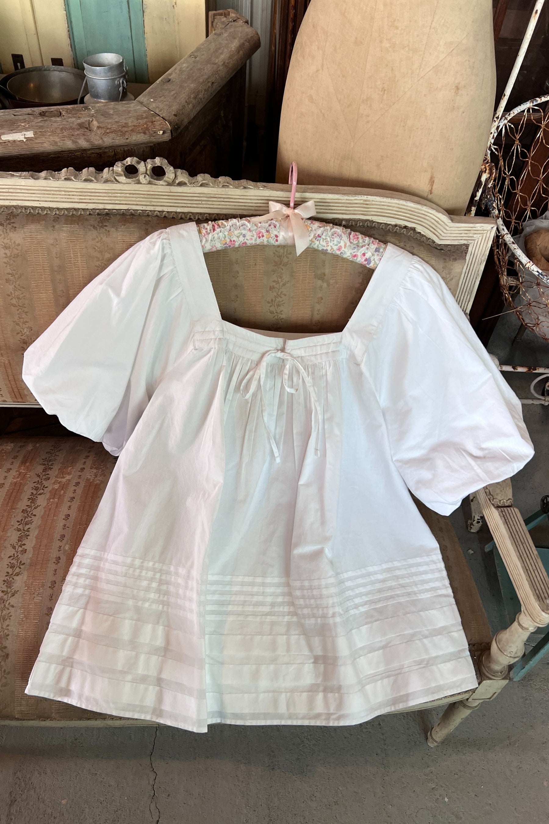 Celine Blouse in White - Shipping Next Week