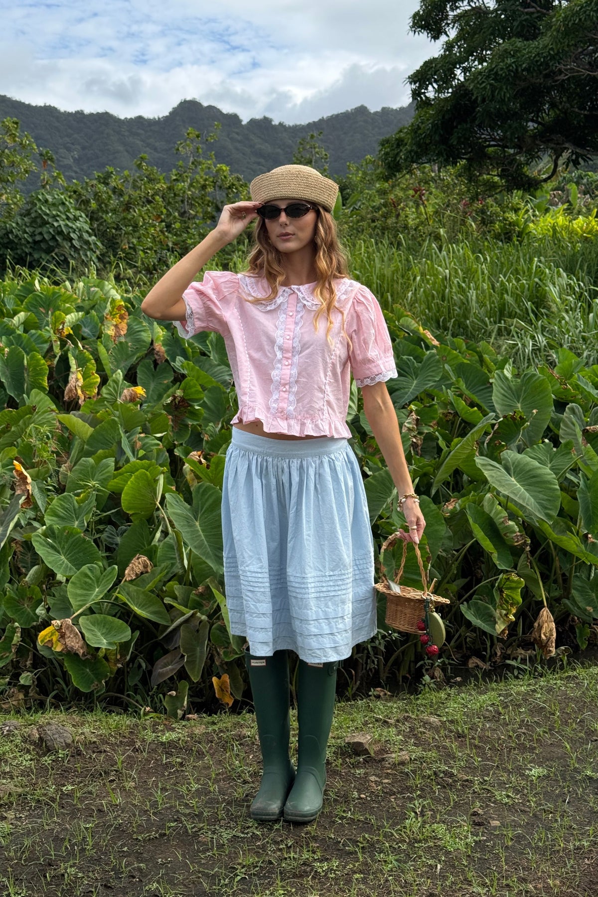 Bonnie Skirt In Baby Blue