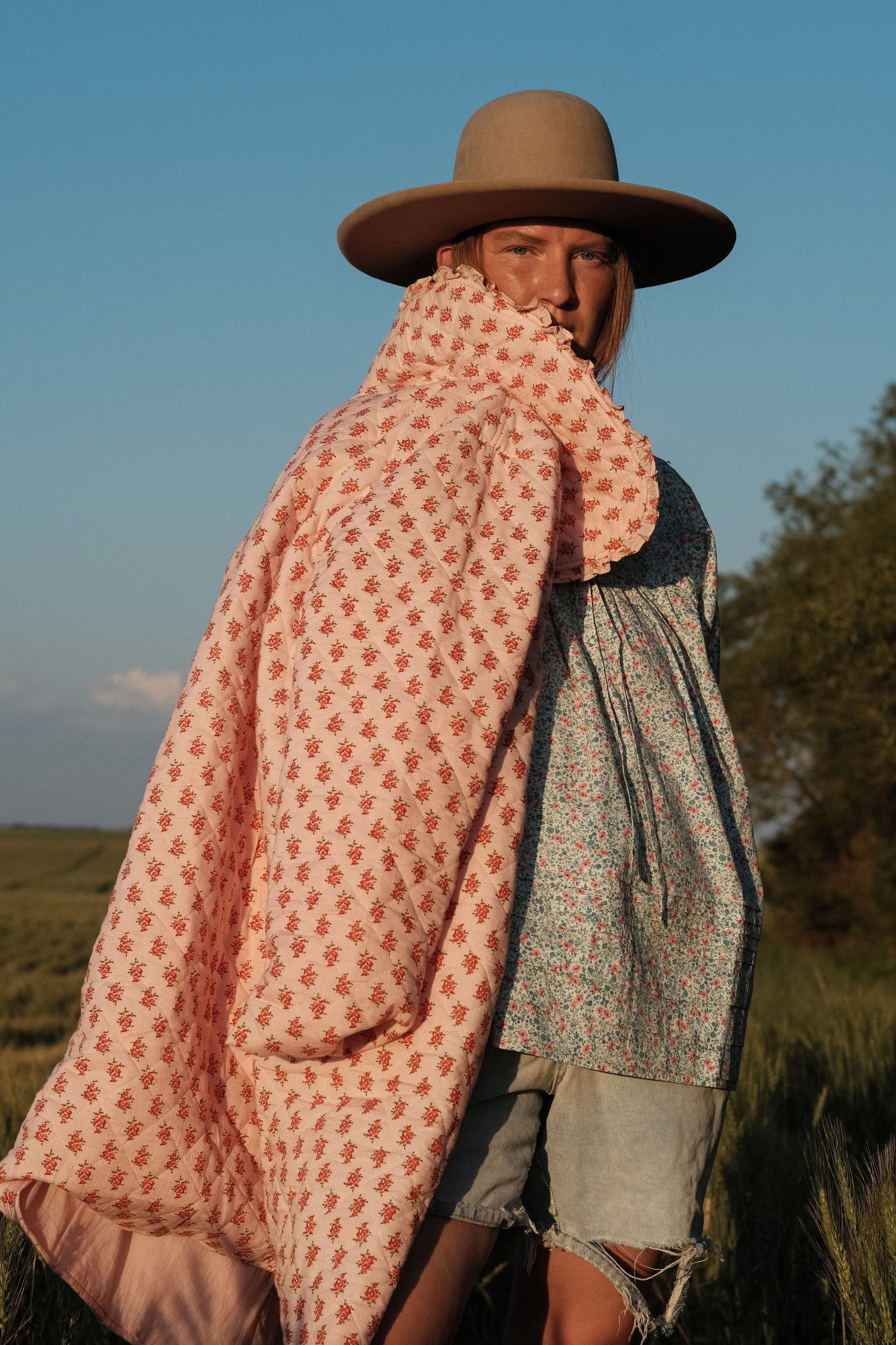 Montana Quilted Jacket in Strawberry Thistle