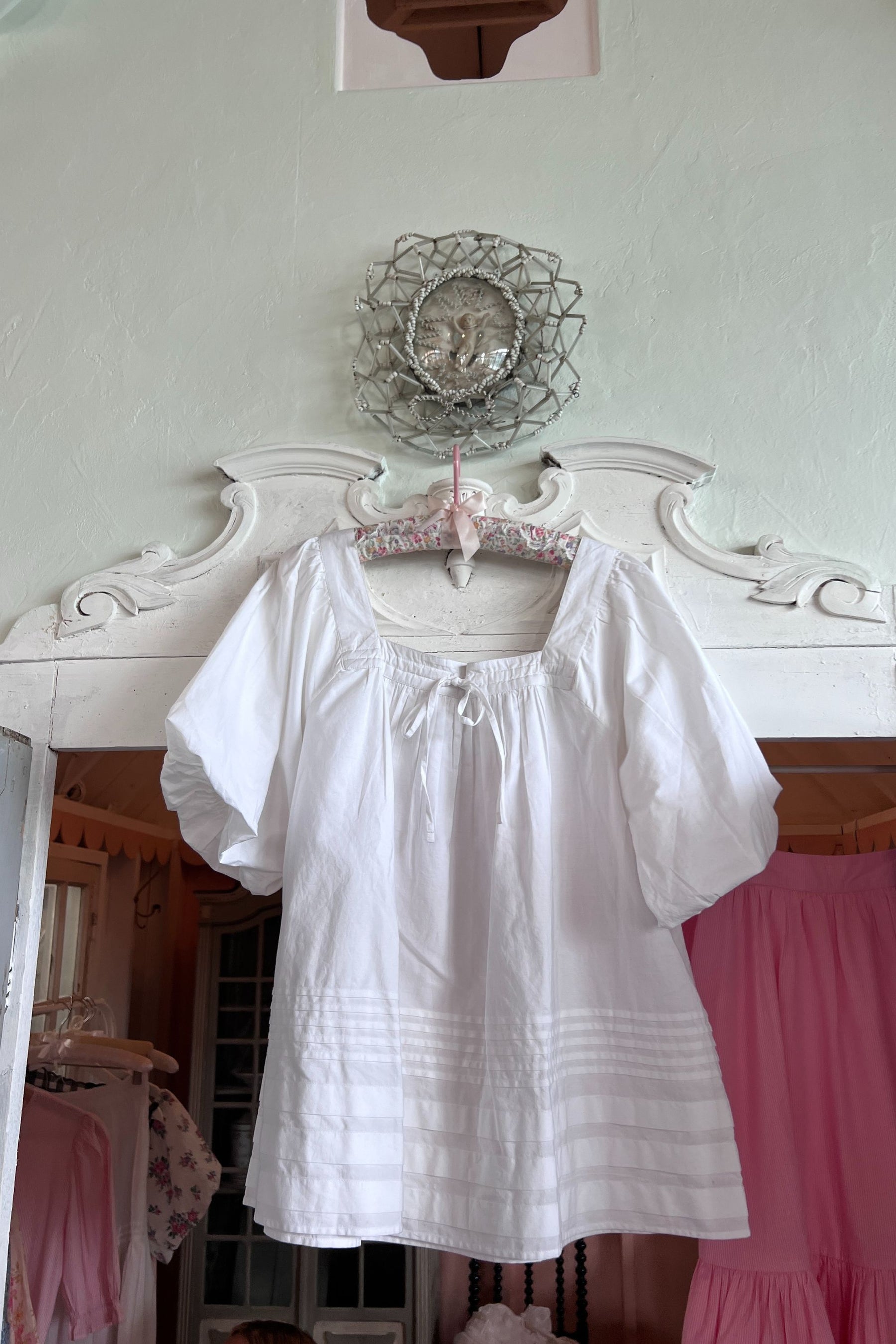 Celine Blouse in White - Shipping Next Week
