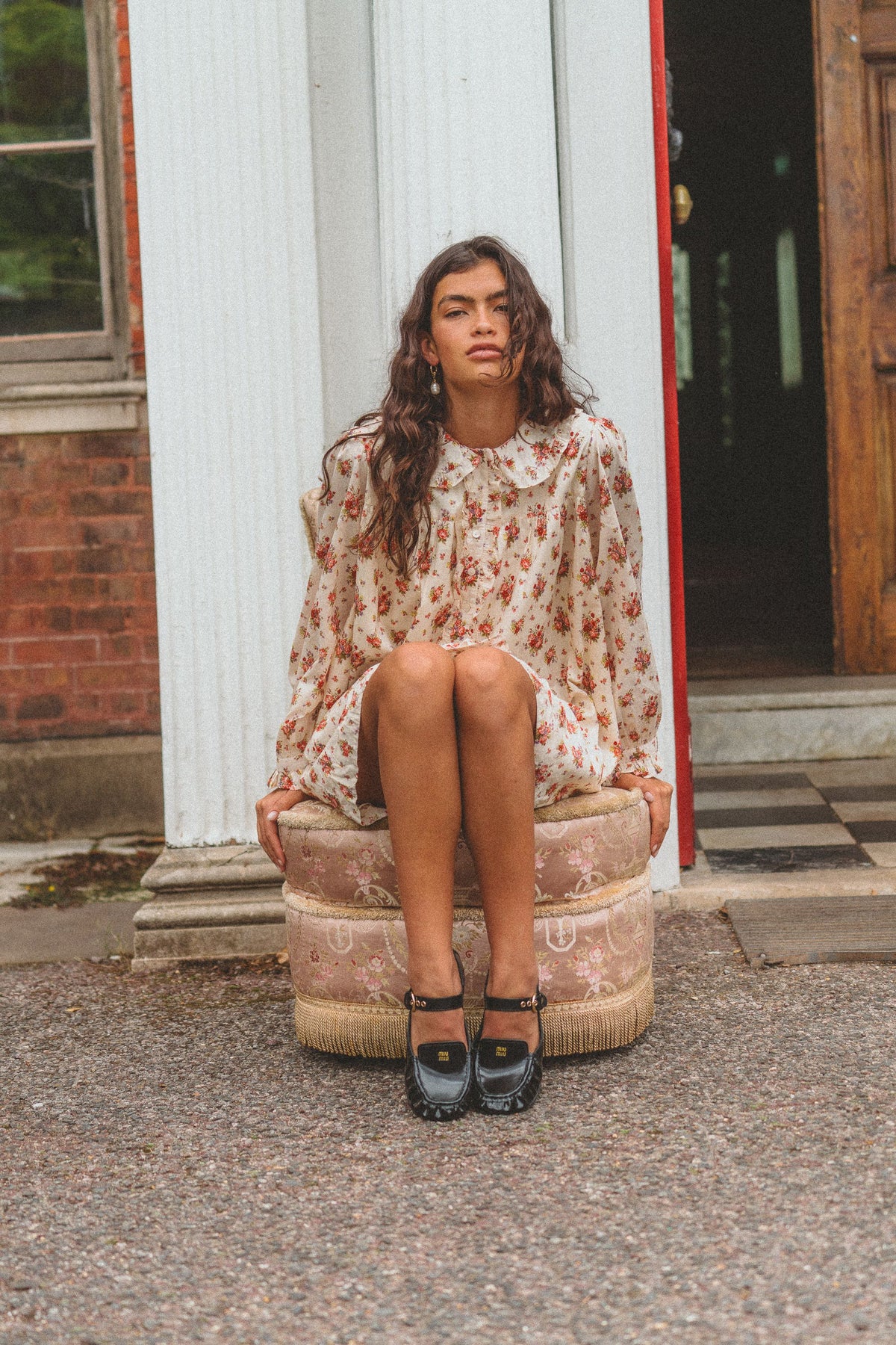Prairie Mini Dress in Farmhouse Bloom