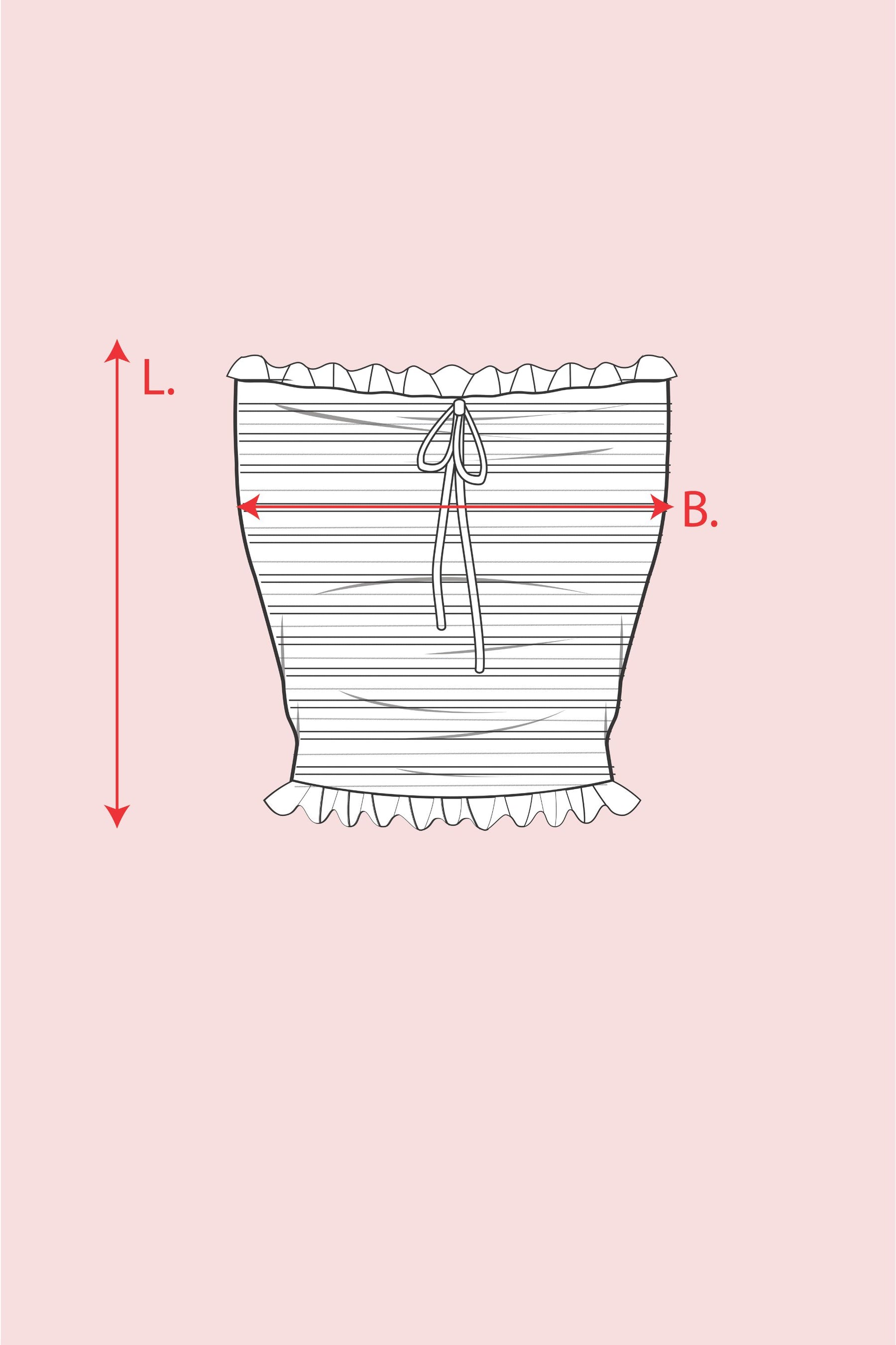 Valli Boob Tube in Rosie Tulip