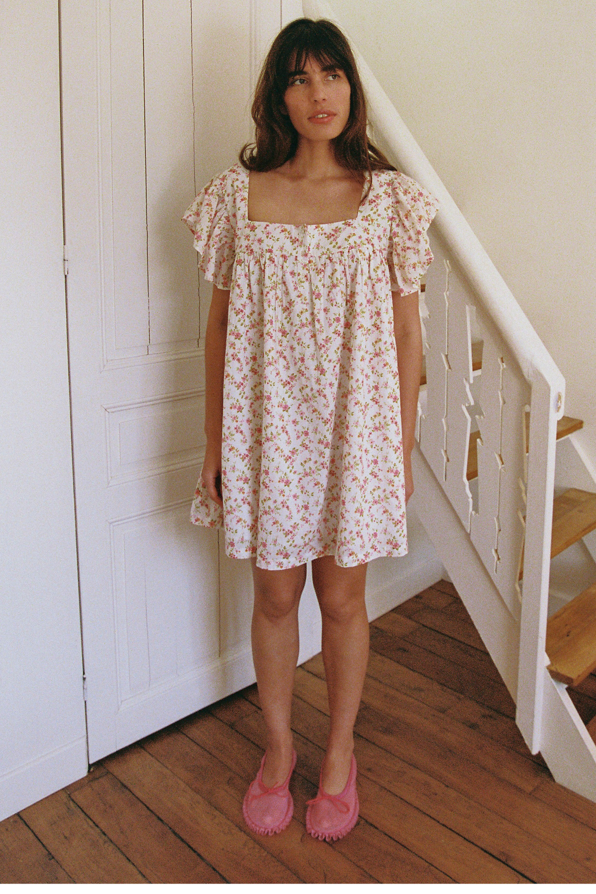 Lulu Mini Dress in Cottage Floral