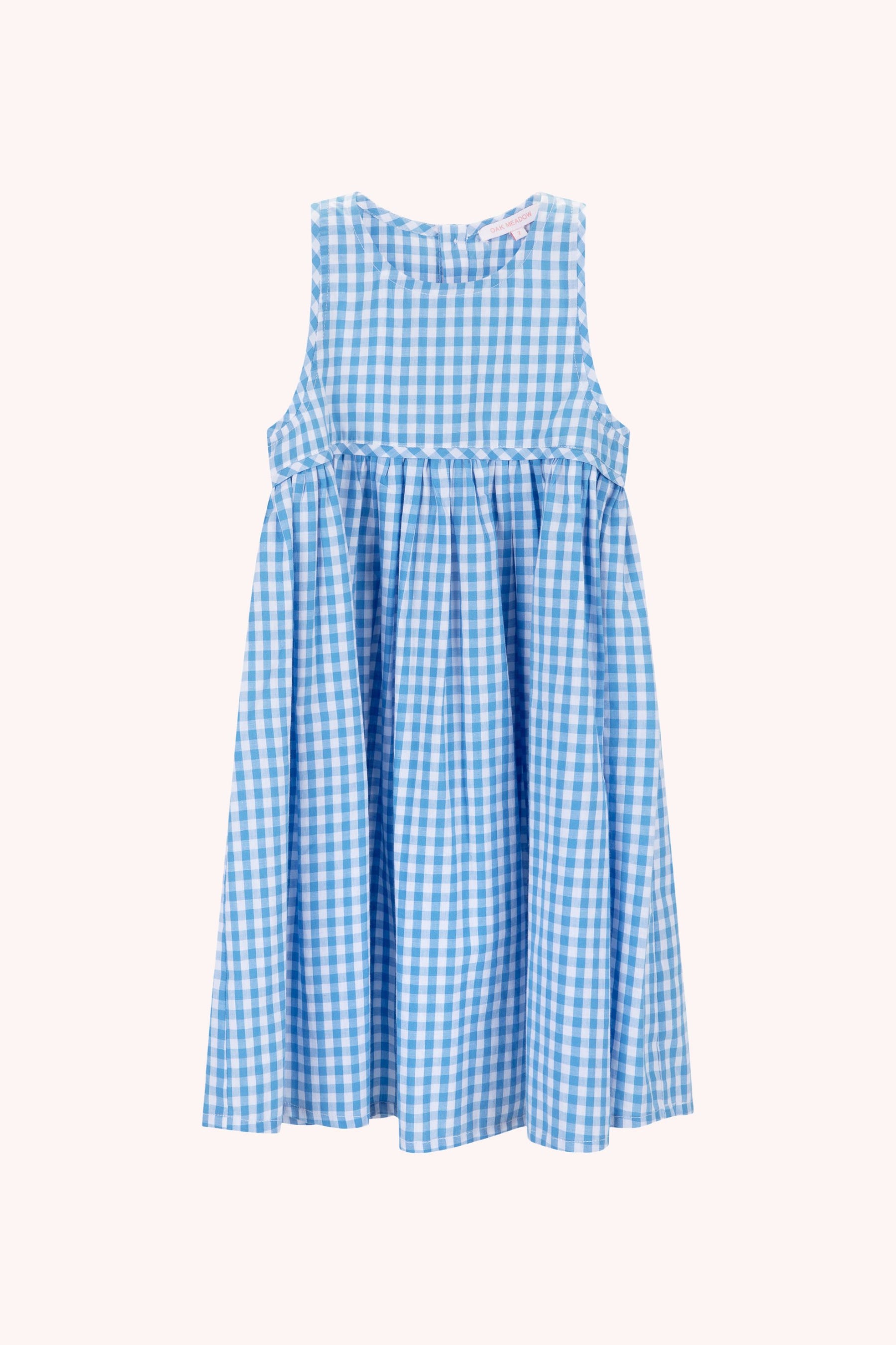 Bella Lou Dress in Baby Blue Gingham ~ Oak Meadow Kids