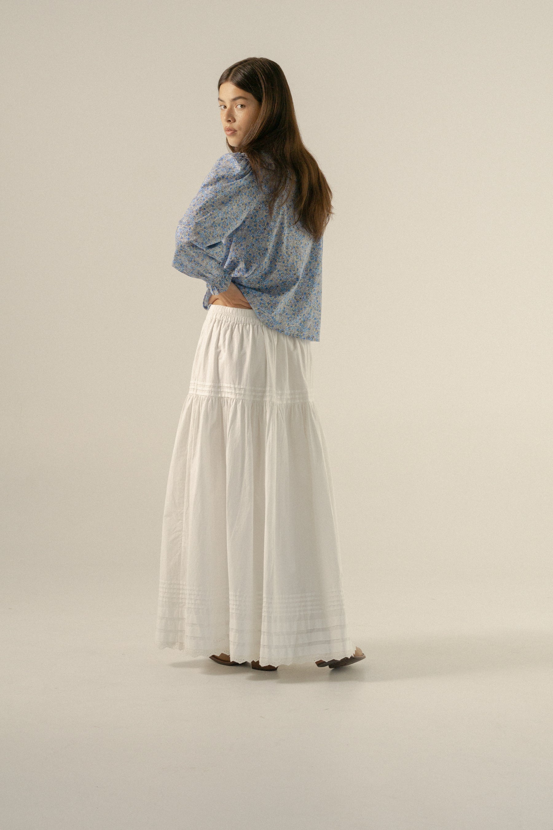 Yuri Skirt in White - 2 week pre order