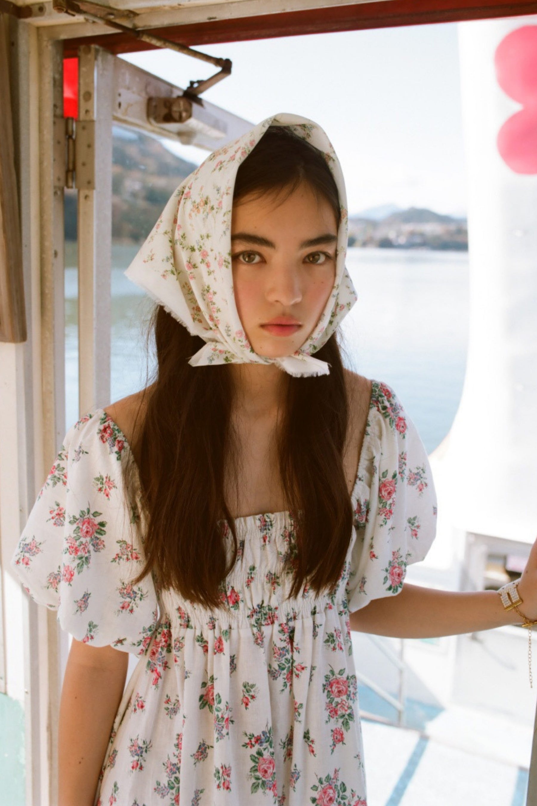 Ella Midi Dress in Ivy Lilac Garden