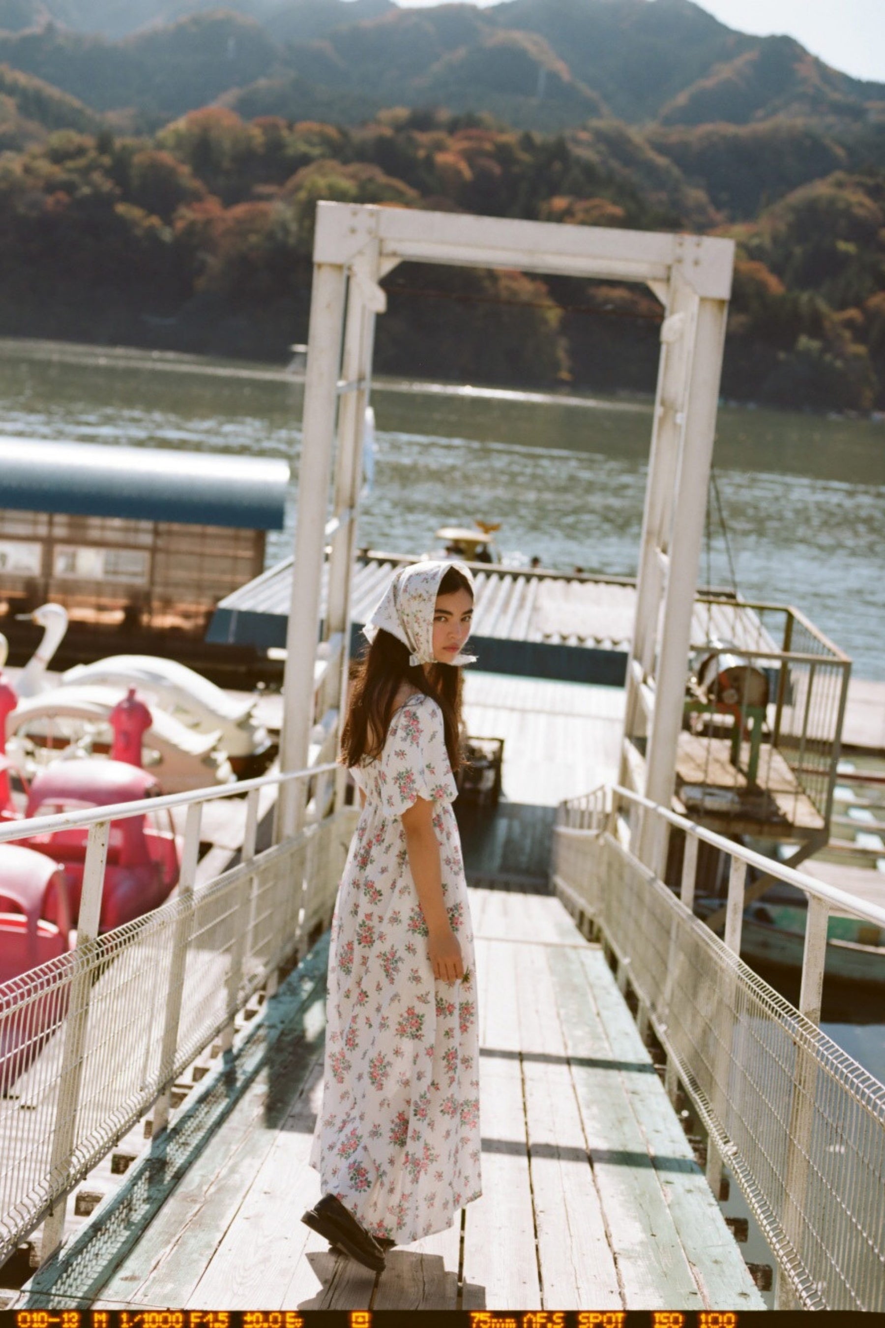 Ella Midi Dress in Ivy Lilac Garden