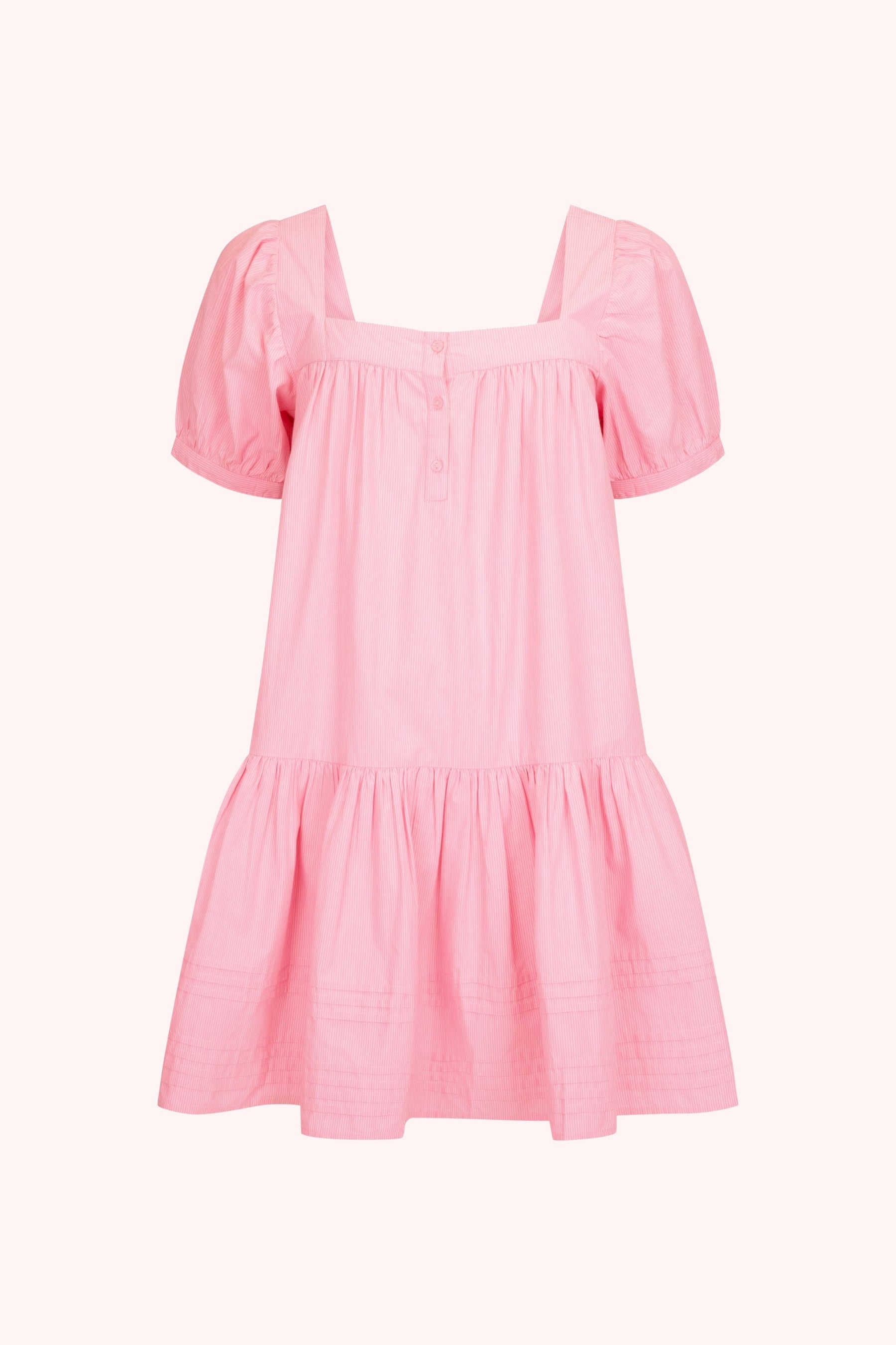 Gigi Mini Dress in Juni Rose Pinstripe