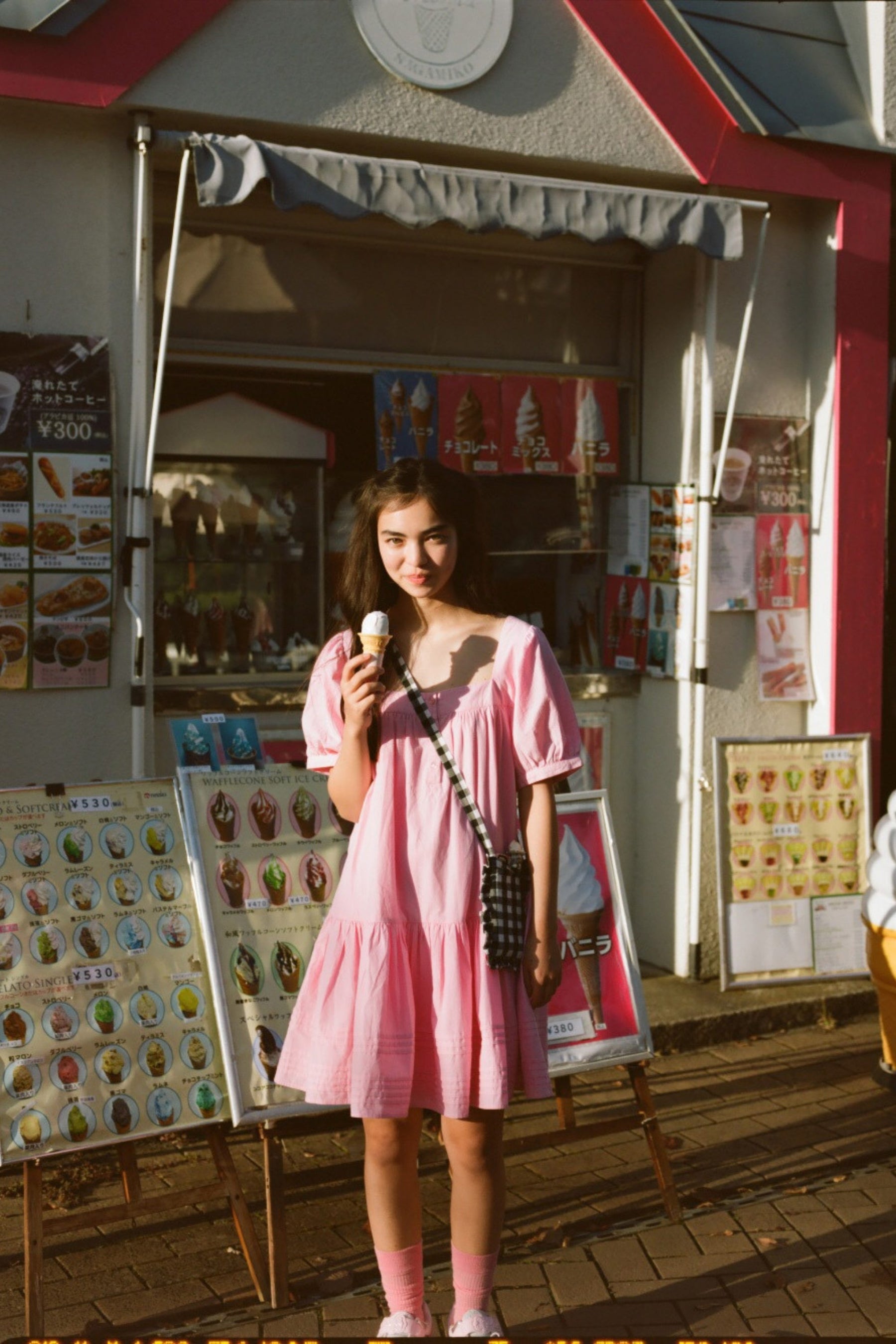 Gigi Mini Dress in Juni Rose Pinstripe