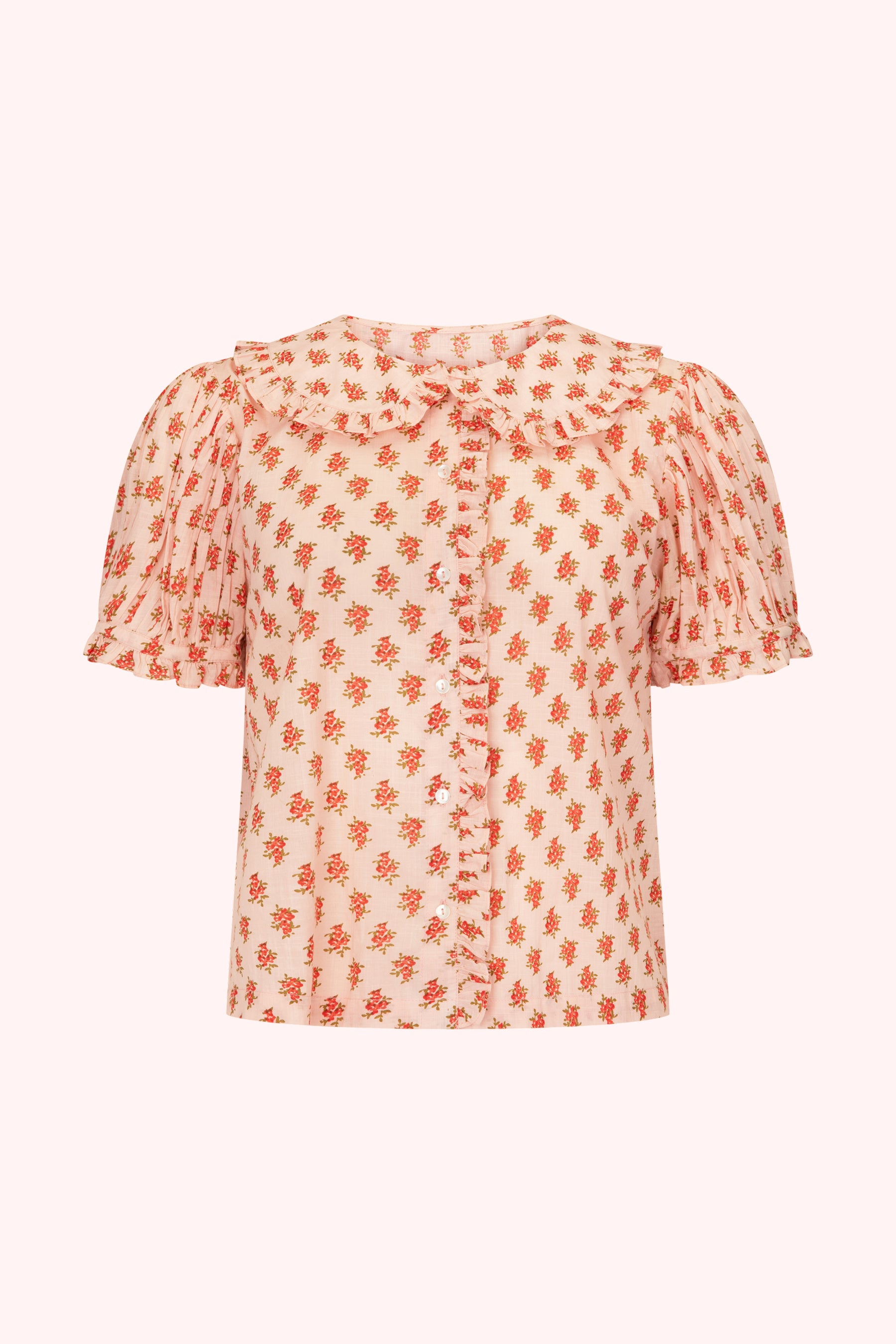 Billie Blouse in Strawberry Thistle