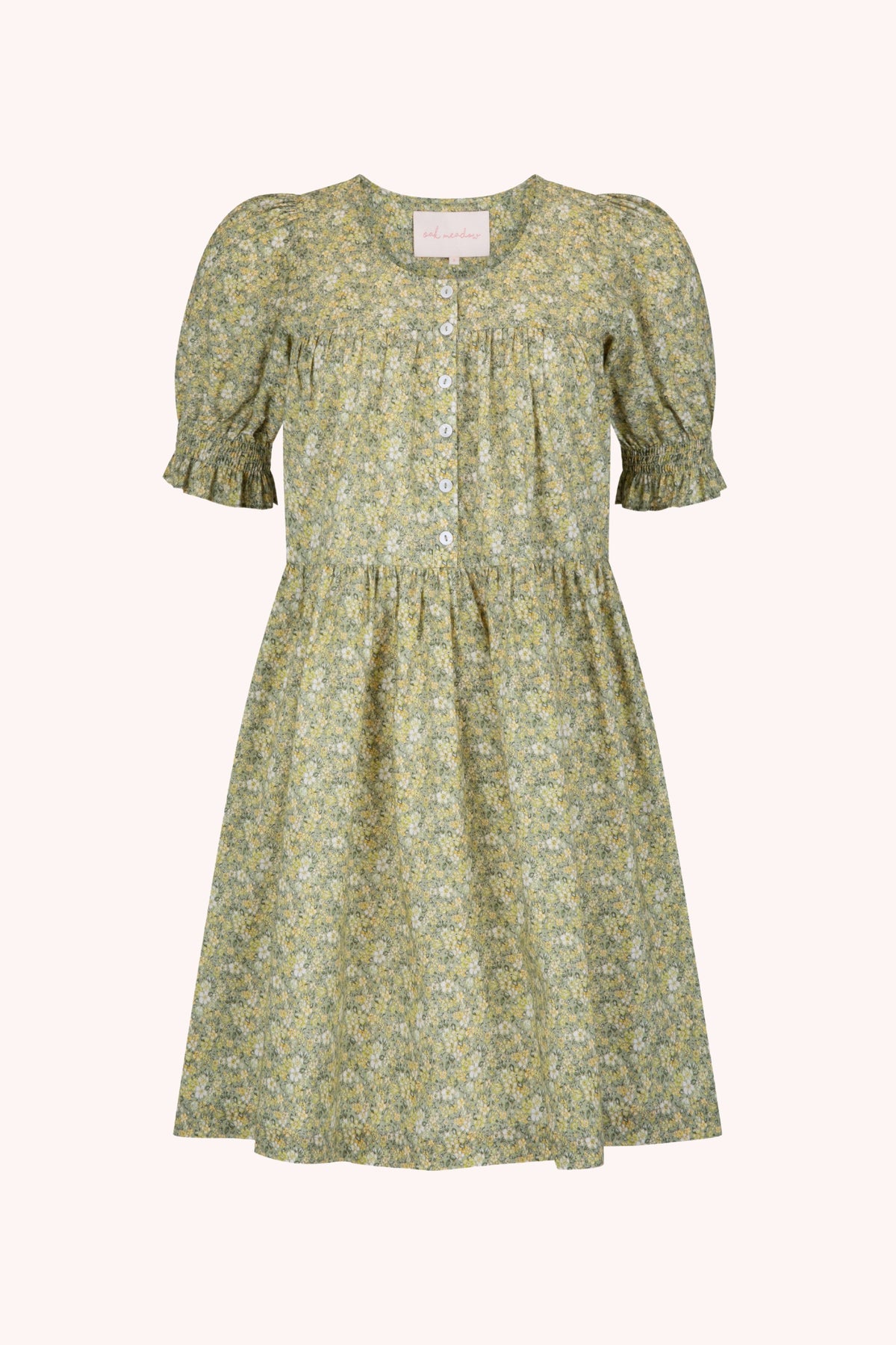 Holly Mini Dress in Garden Green