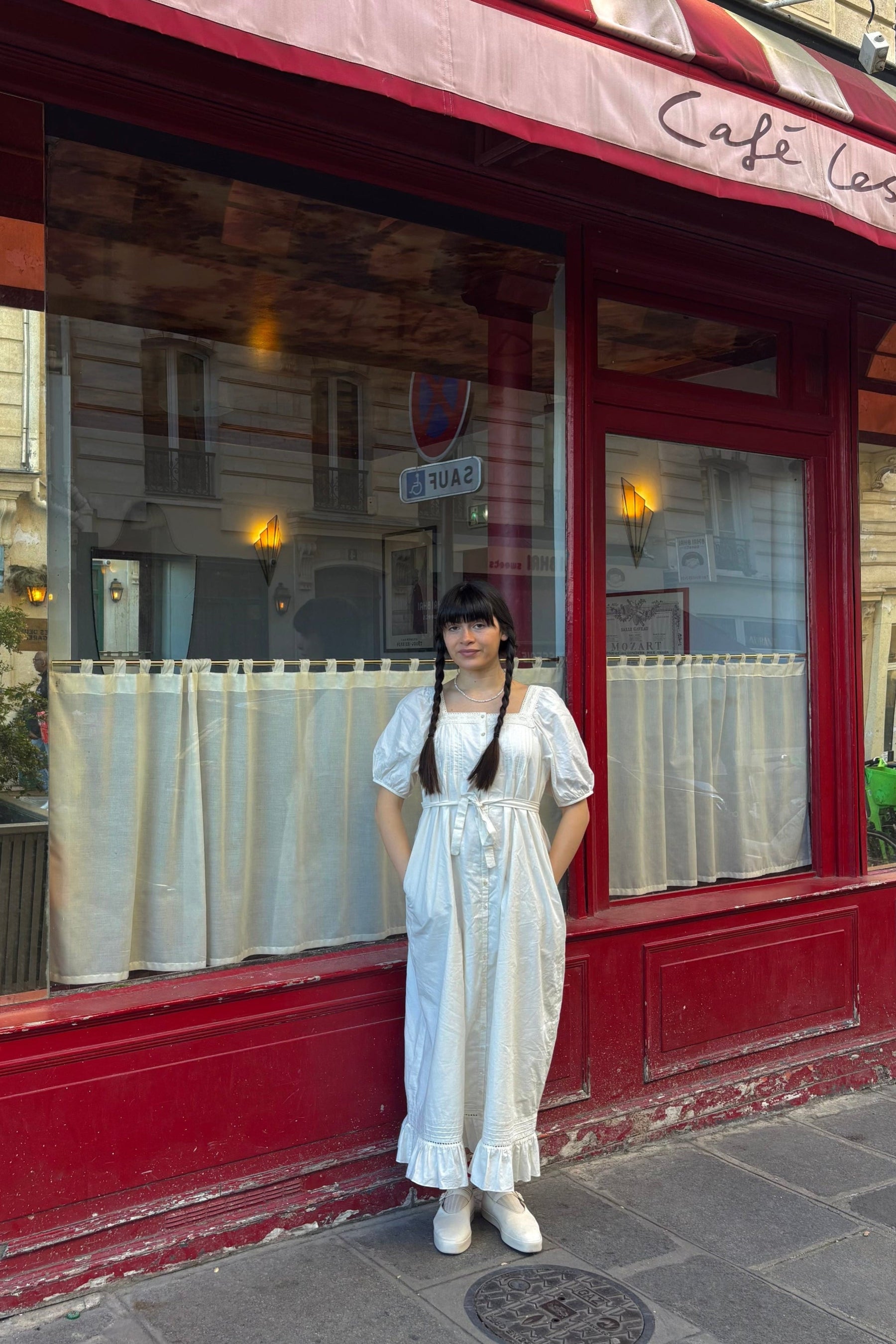 Mila Dress in Antique Cream