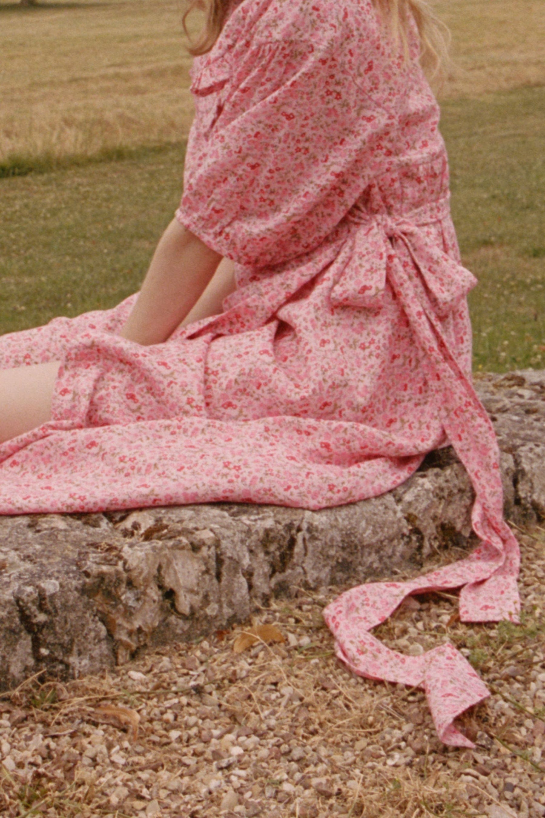 Alina Wrap Dress in Millie Rose