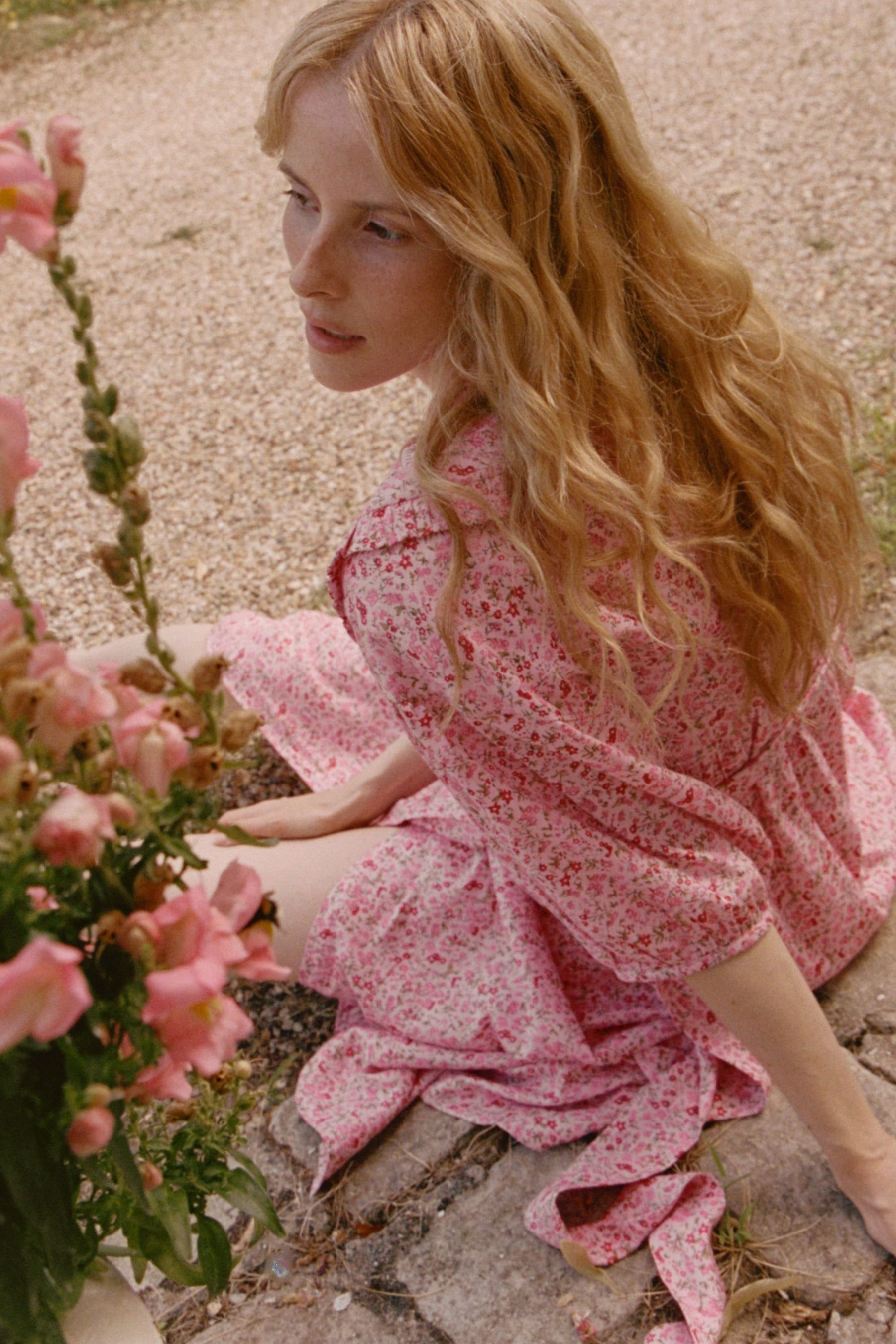 Alina Wrap Dress in Millie Rose