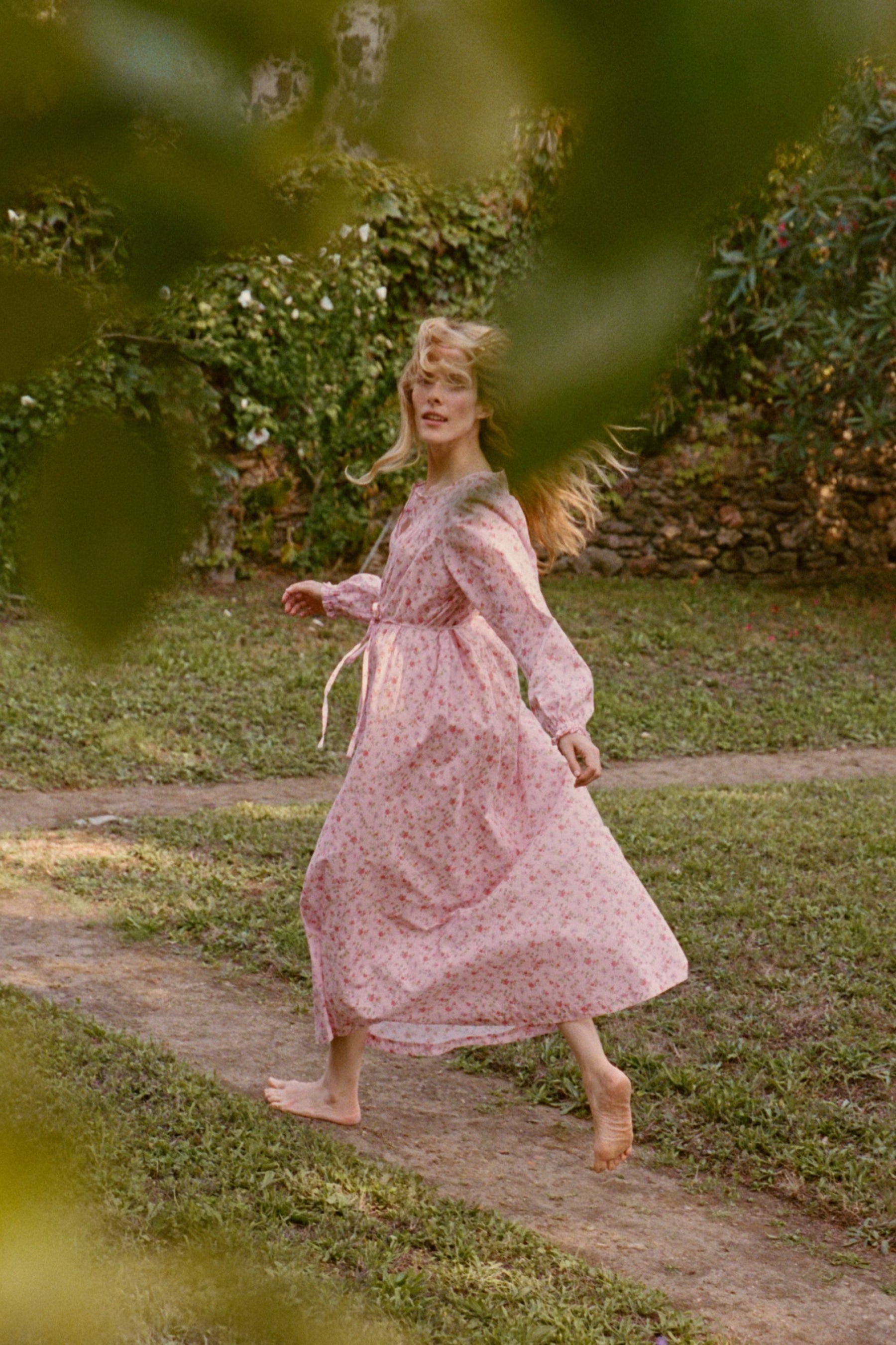 Ava Maxi Dress in Blossom Pink Floral