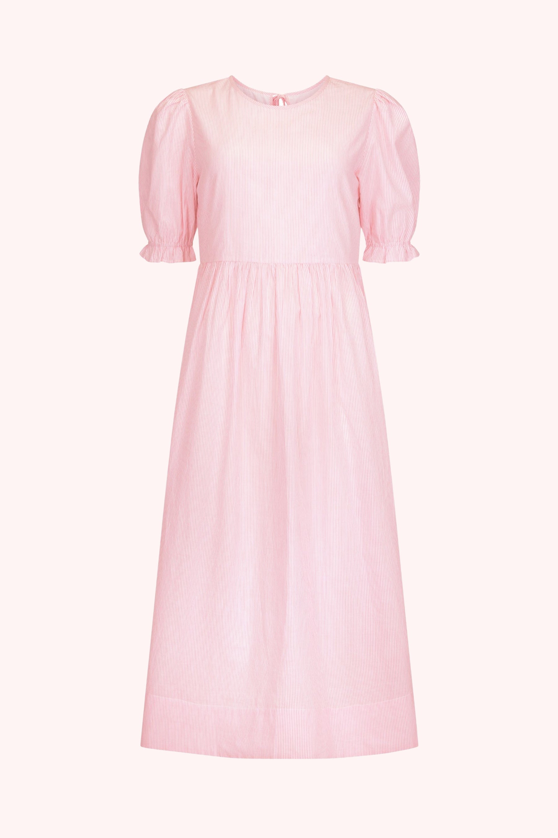 Mimi Midi Dress in Rosewater Stripe