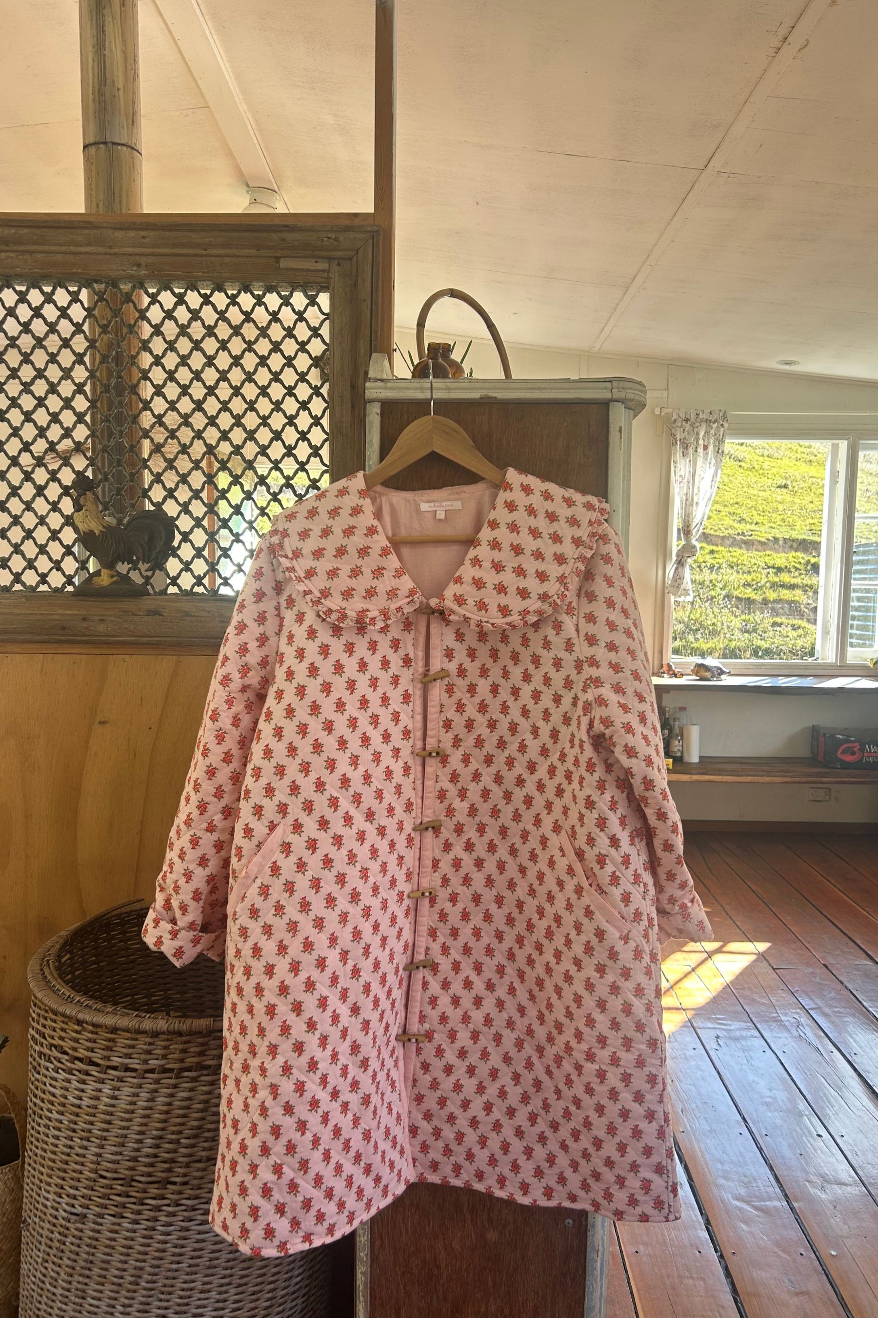 Montana Quilted Jacket in Strawberry Thistle