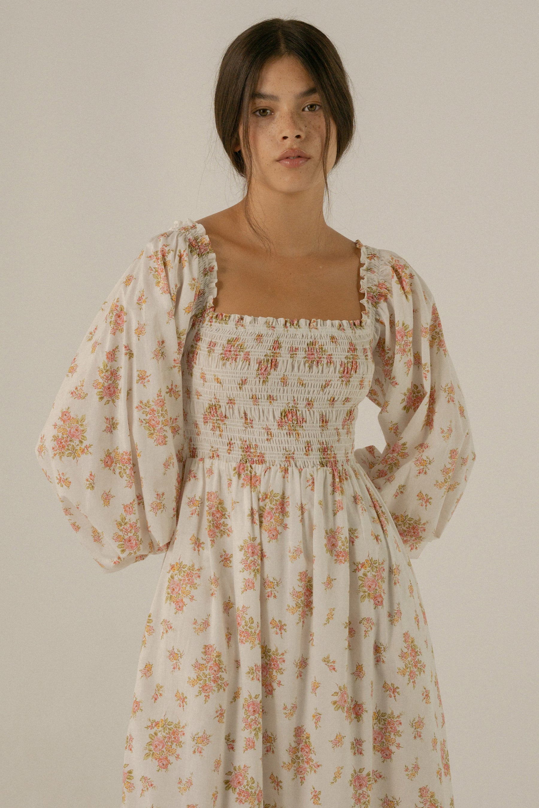 Jane Dress in Della Floral Blush