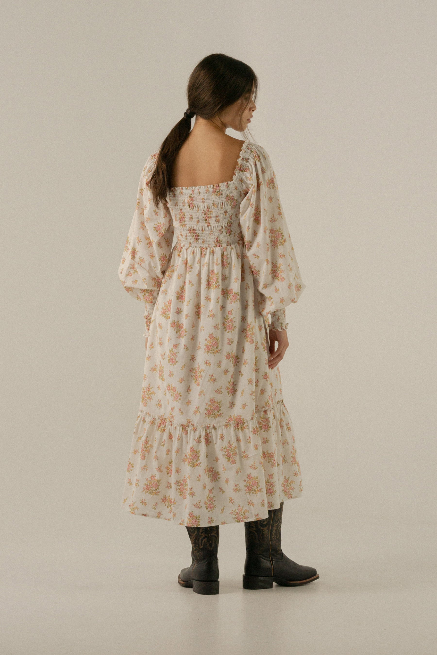 Jane Dress in Della Floral Blush