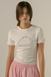 Florrie Baby Tee in Cream