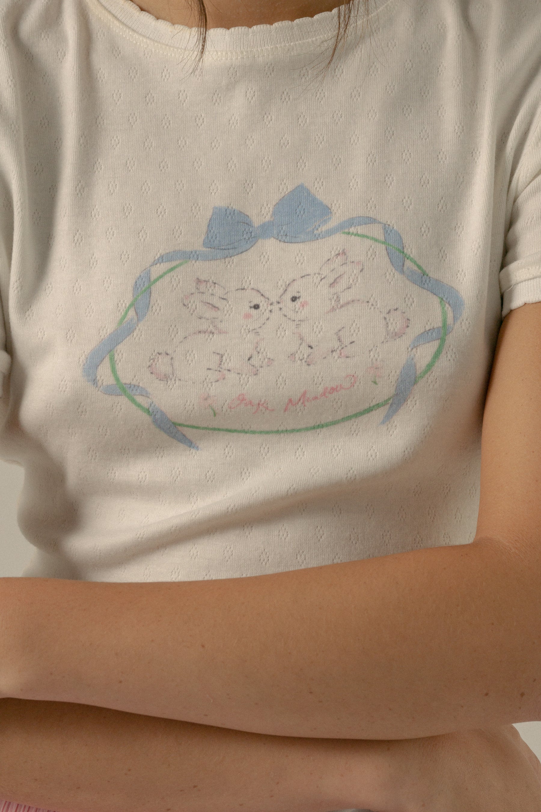 Florrie Baby Tee in Cream