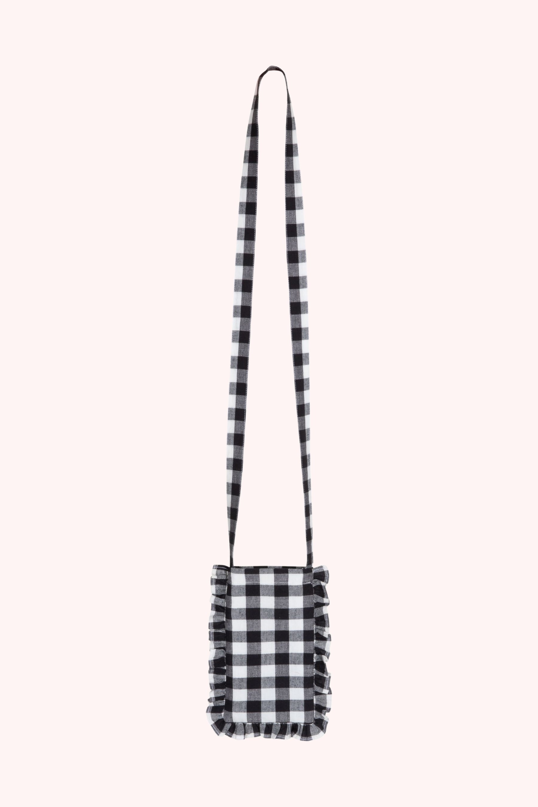 Oak Meadow Phone Case Bag in Noir Gingham