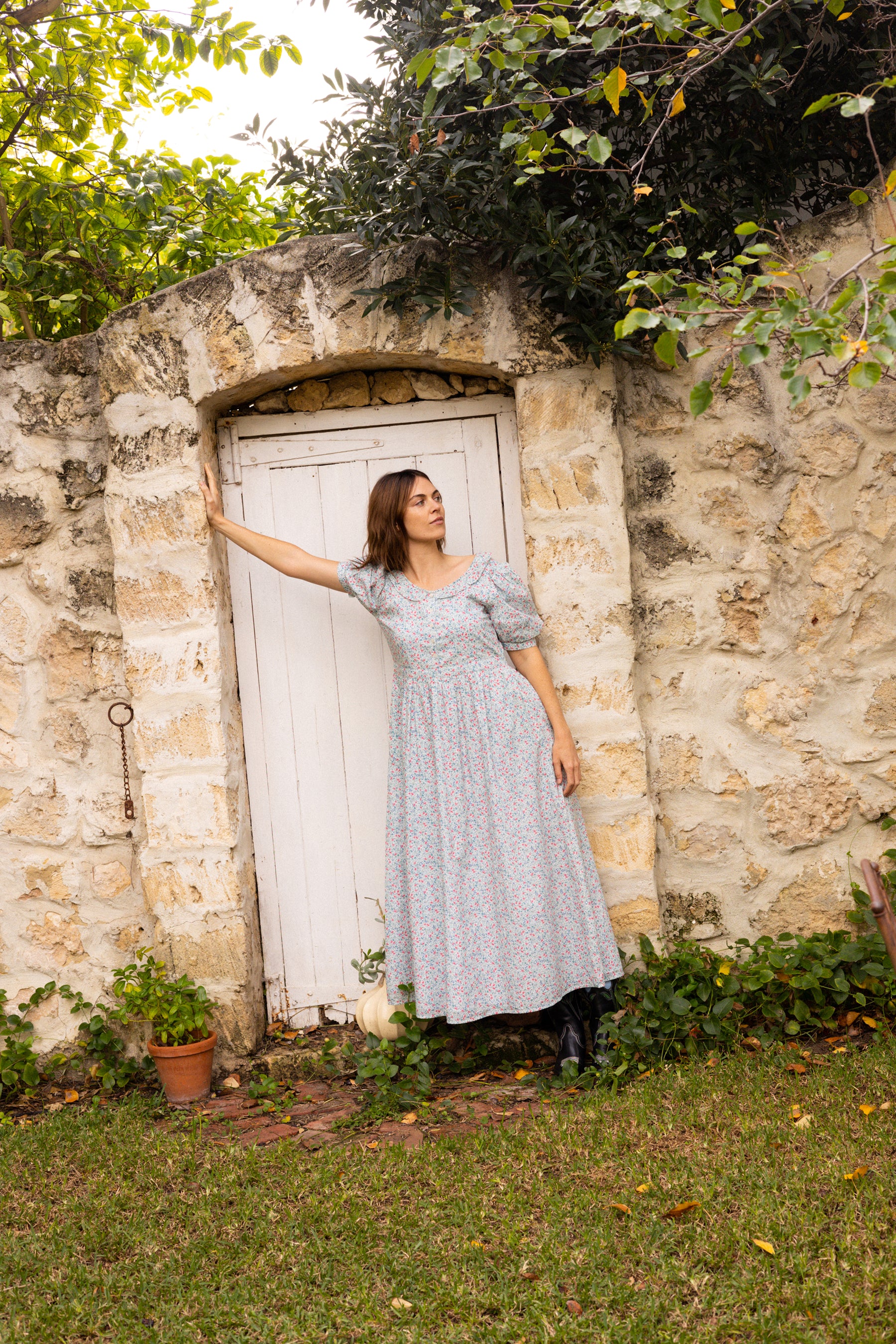 Daphne Gown in Cornflower Meadow