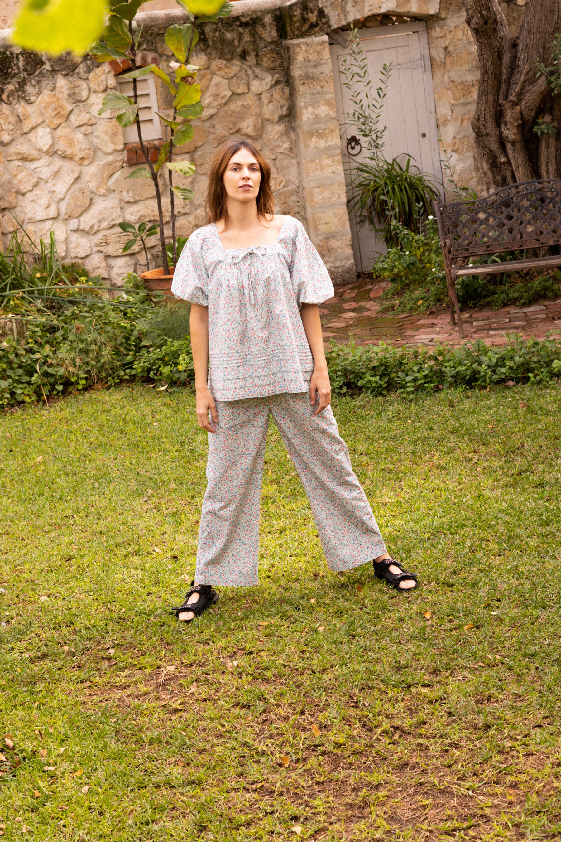 Luka Pant in Cornflower Meadow