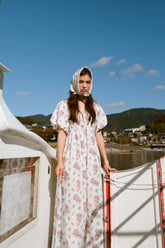 Ella Midi Dress in Ivy Lilac Garden