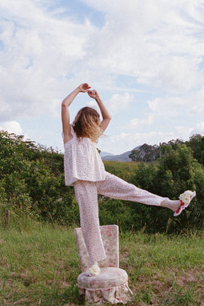 Tea Blouse in Rose Bloom