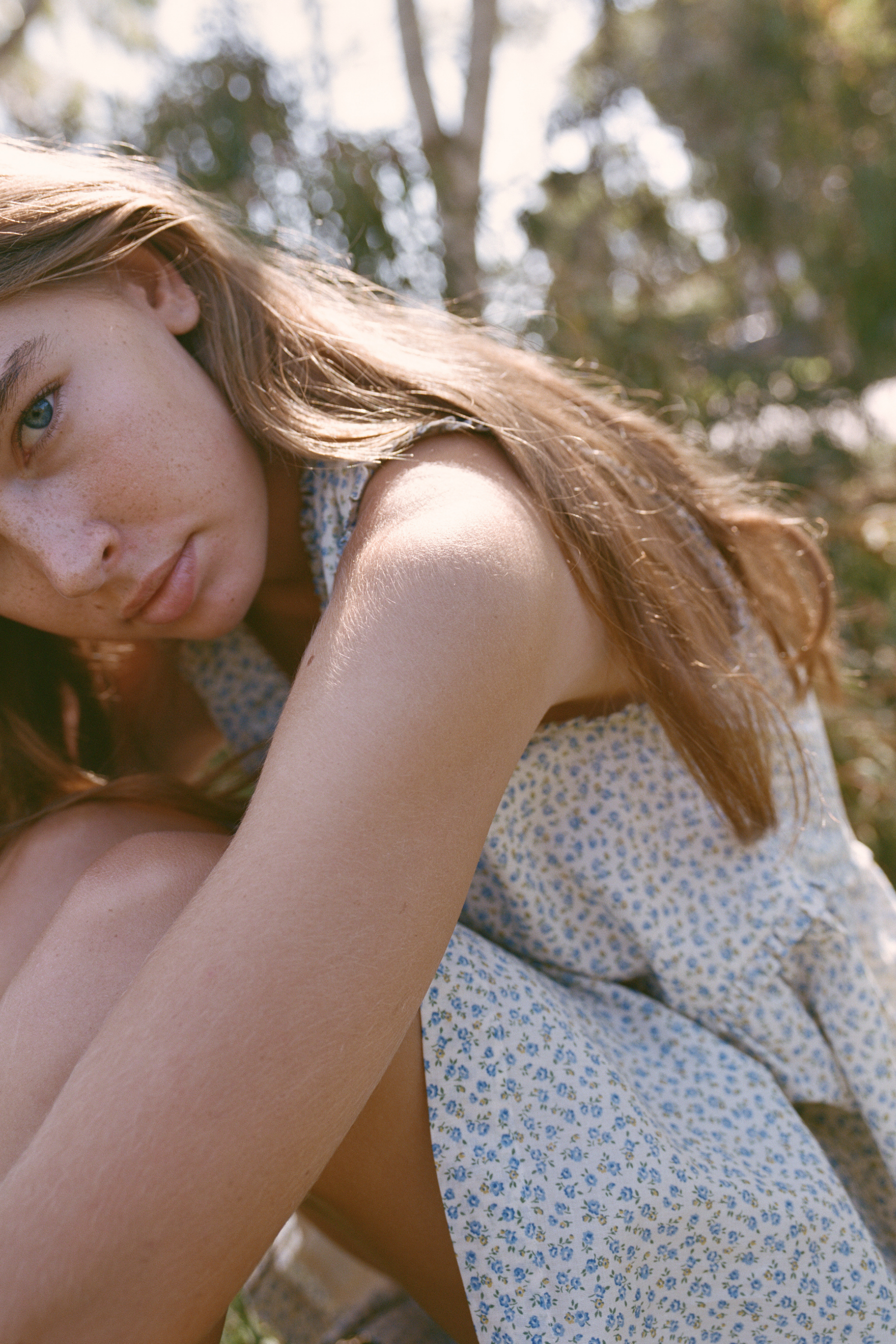 Meadow Mini Dress In Blue Ivy