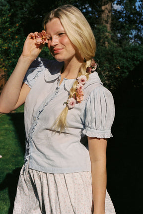 Billie Blouse In Baby blue