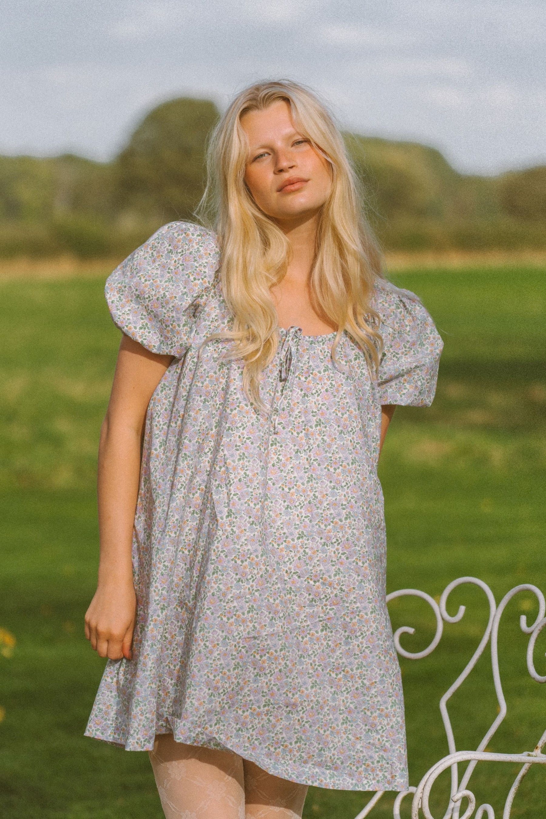 Sundress in Spring Lavender Floral