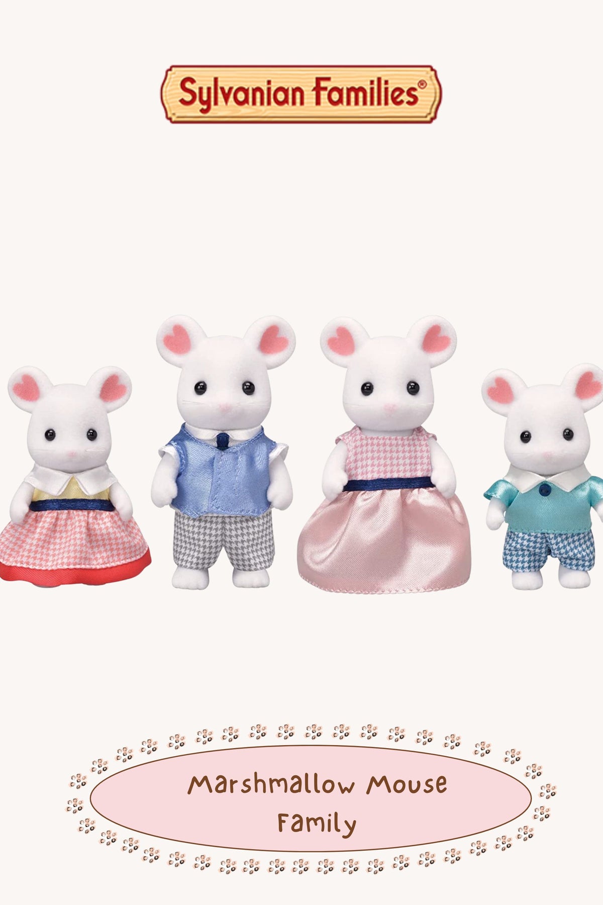 Sylvanian Families ~ Marshmallow Mouse Family