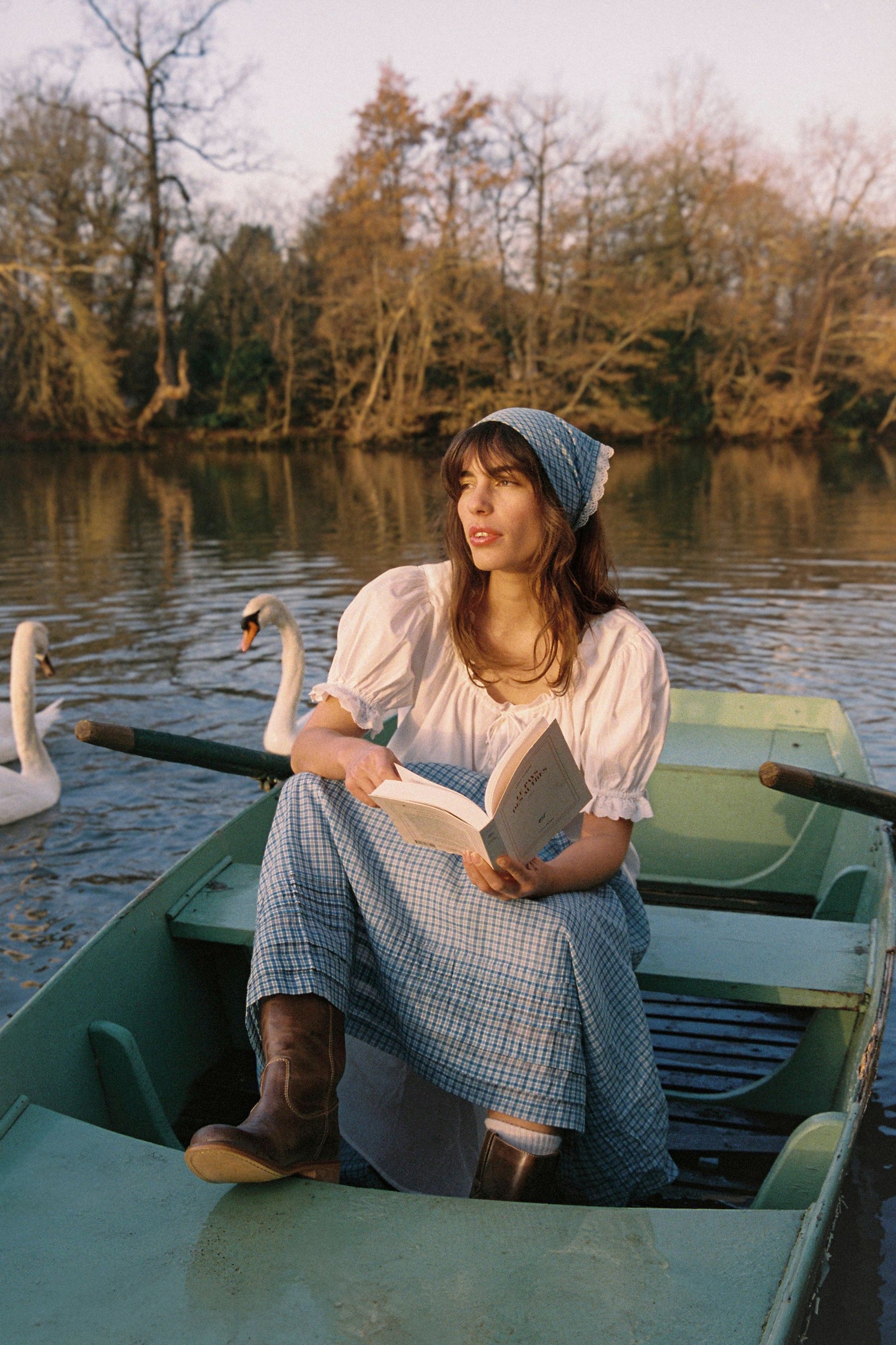 The Duke blouse in French White