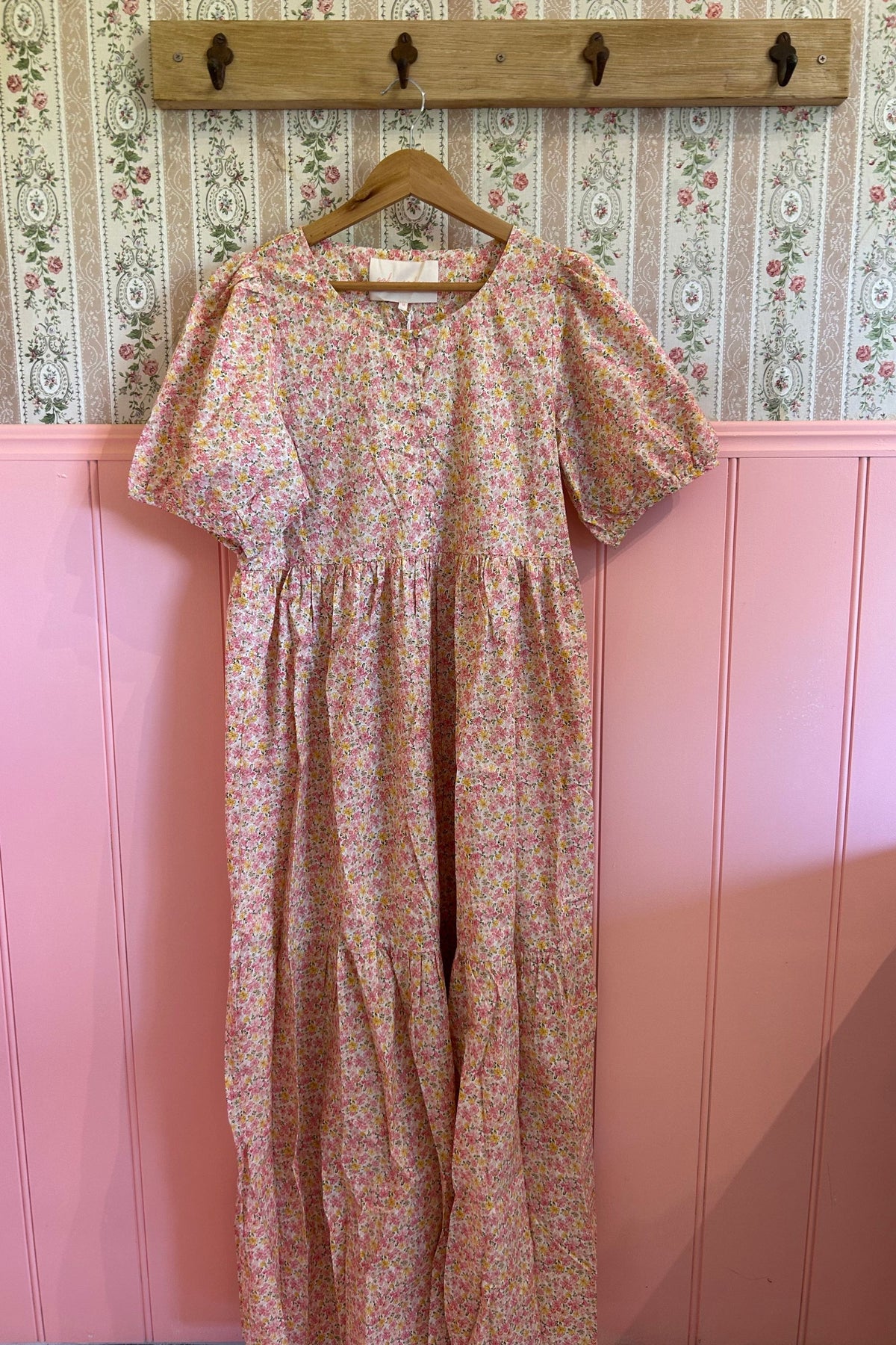Kalina Dress in Pink Lemon Ditsy