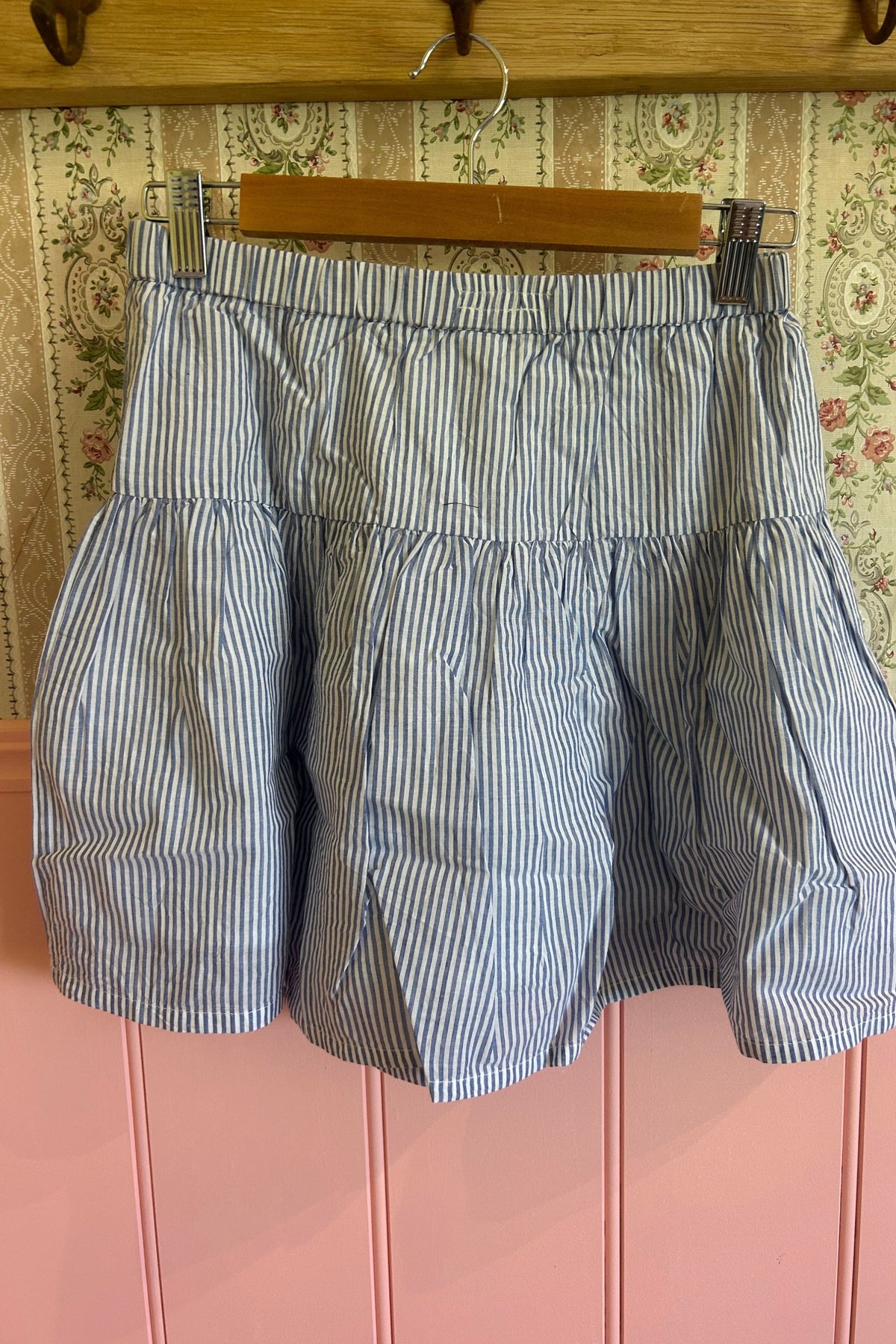 Mini Skirt in Bluebell Stripe
