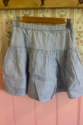 Mini Skirt in Bluebell Stripe