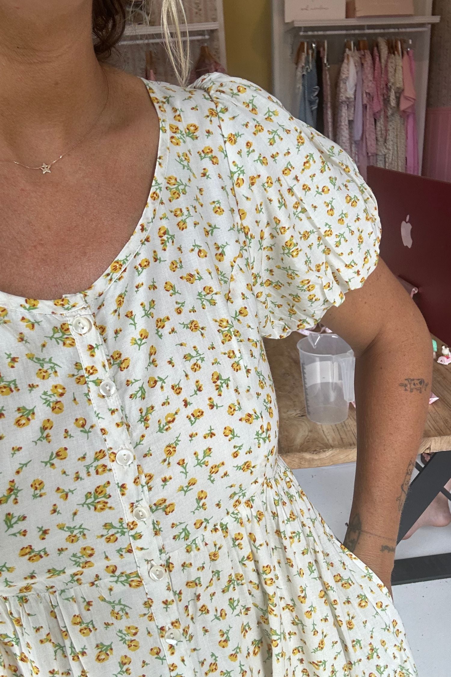 Lacey Midi Dress in Sweet Tulip