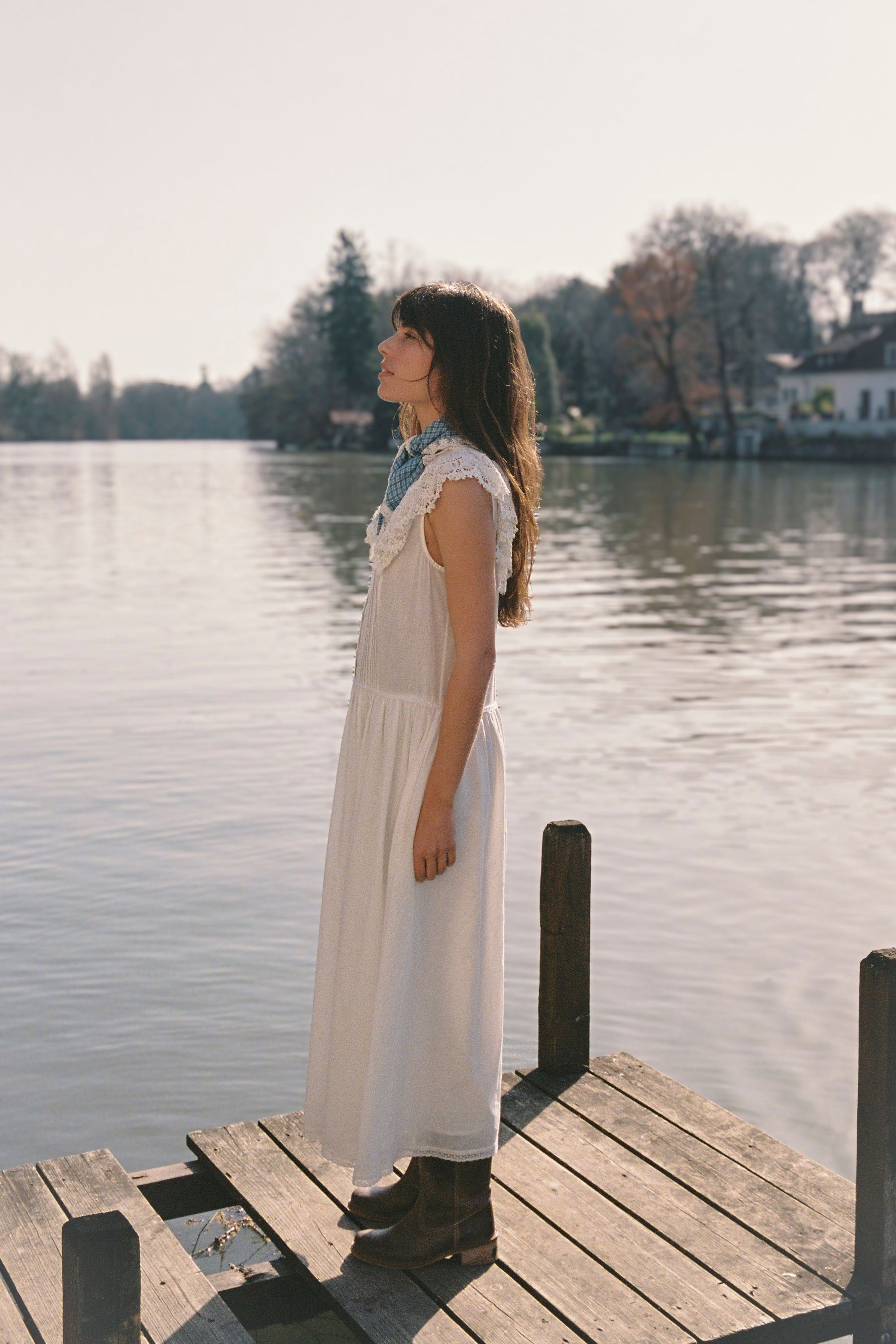 The Annabelle dress in French White ~ Bespoke Design