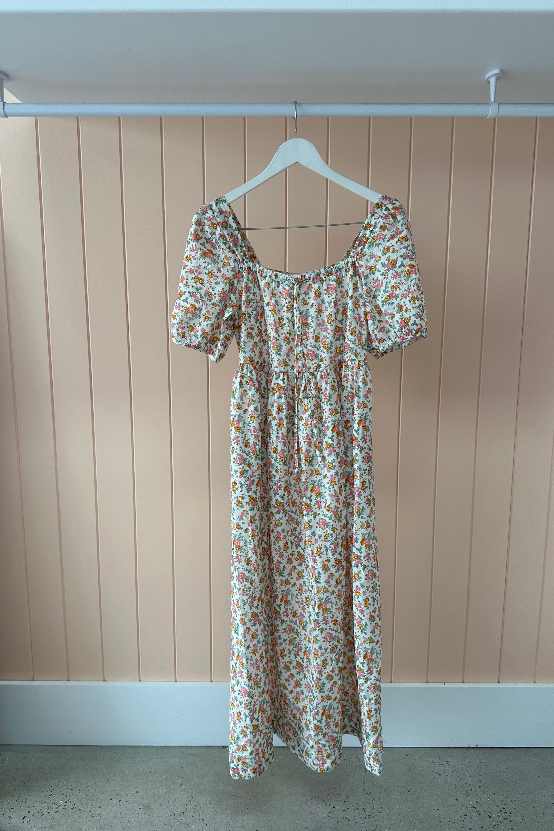 Ivy Smock Midi in Maria Garden