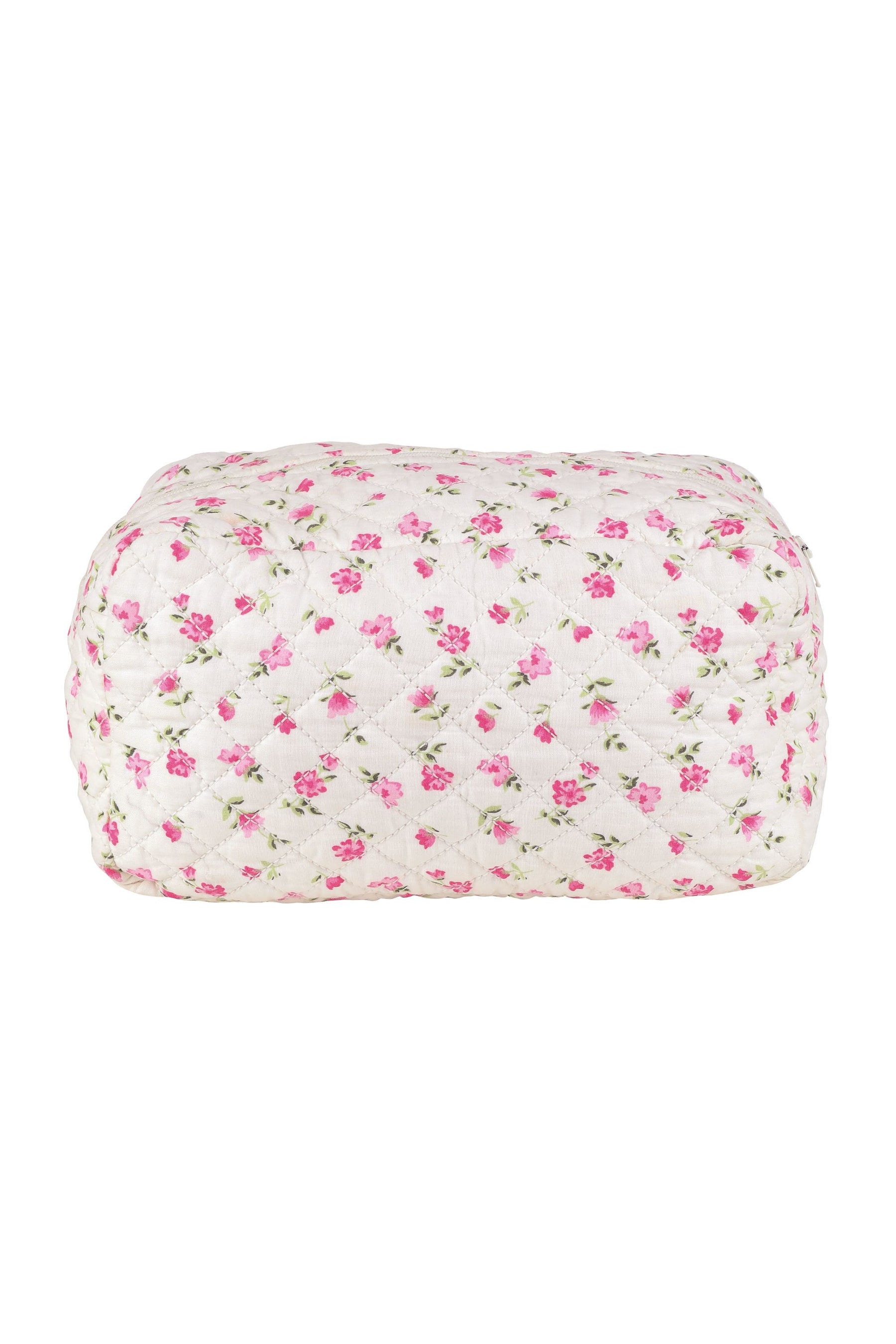 Quilted Makeup Bag in Rose Bloom