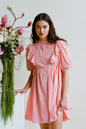 Rumi Dress in Petal Pink