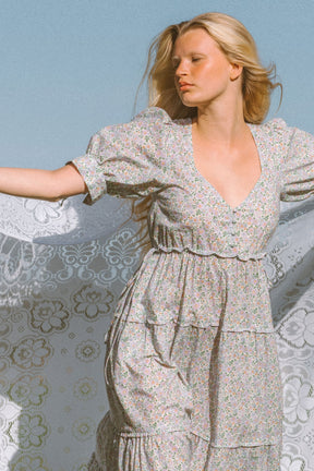 Ulla Dress In Spring Lavender Floral