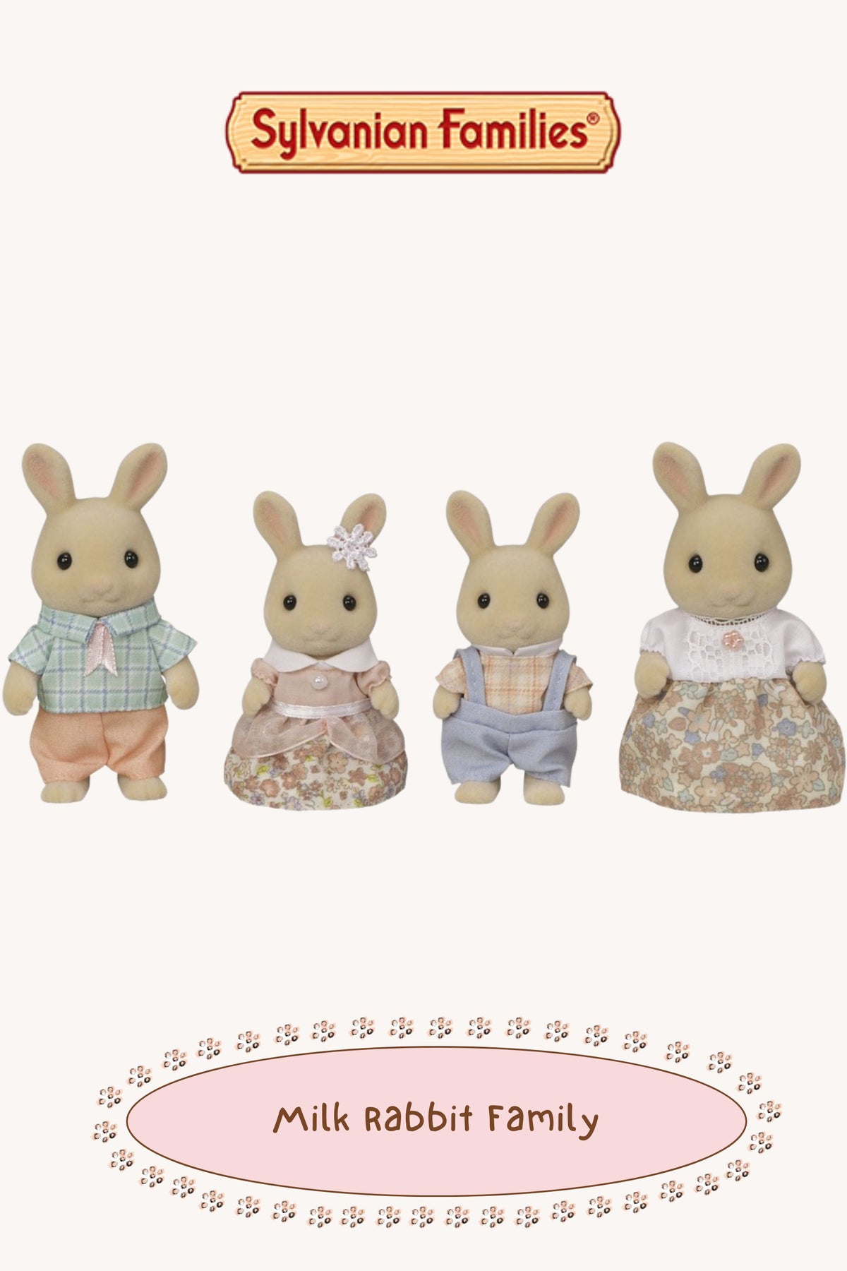 Sylvanian Families ~ Milk Rabbit Family