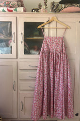 Frankie Midi Dress in Plum Rose