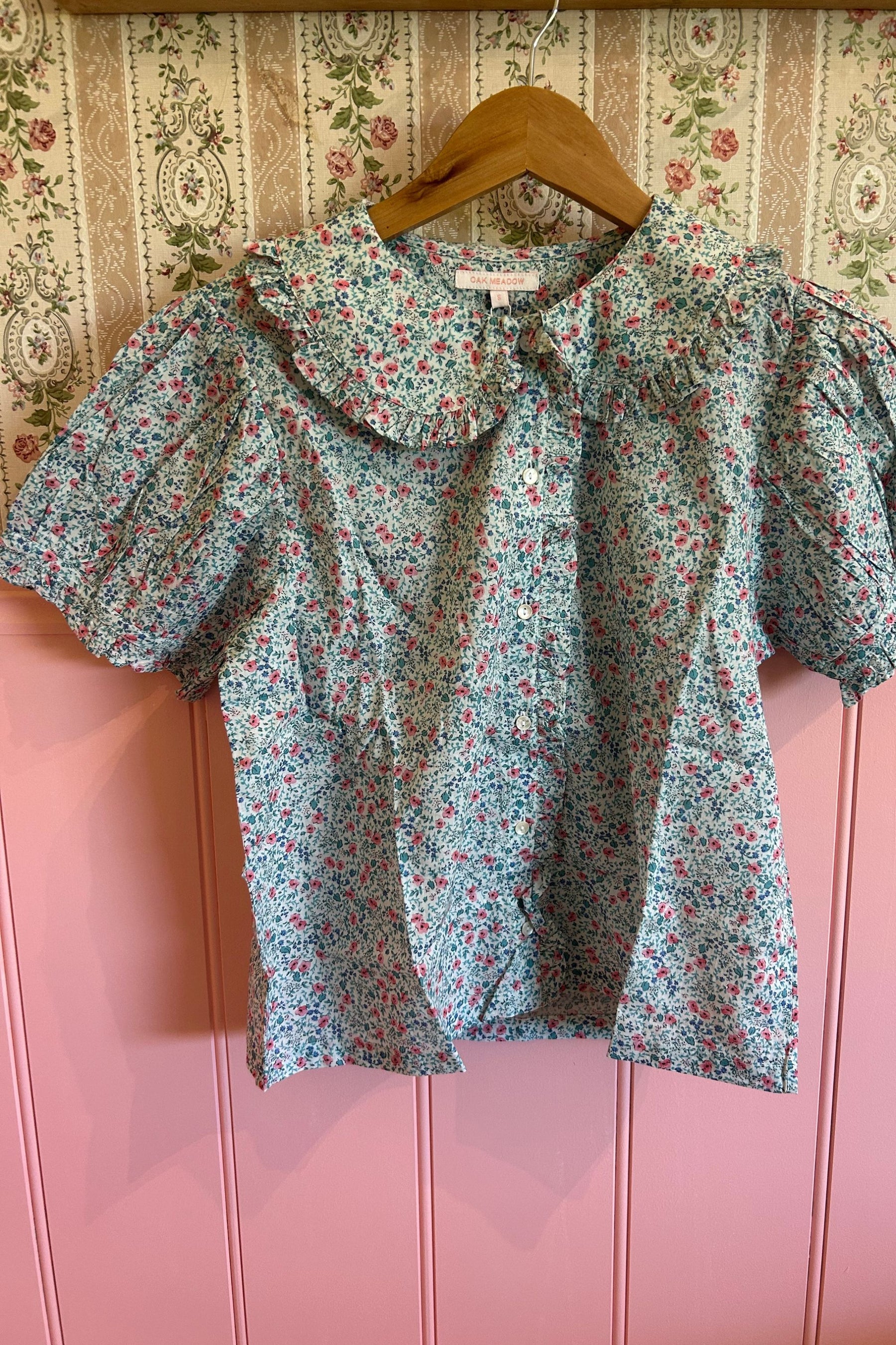 Billie Blouse in Cornflower Meadow- Size Small